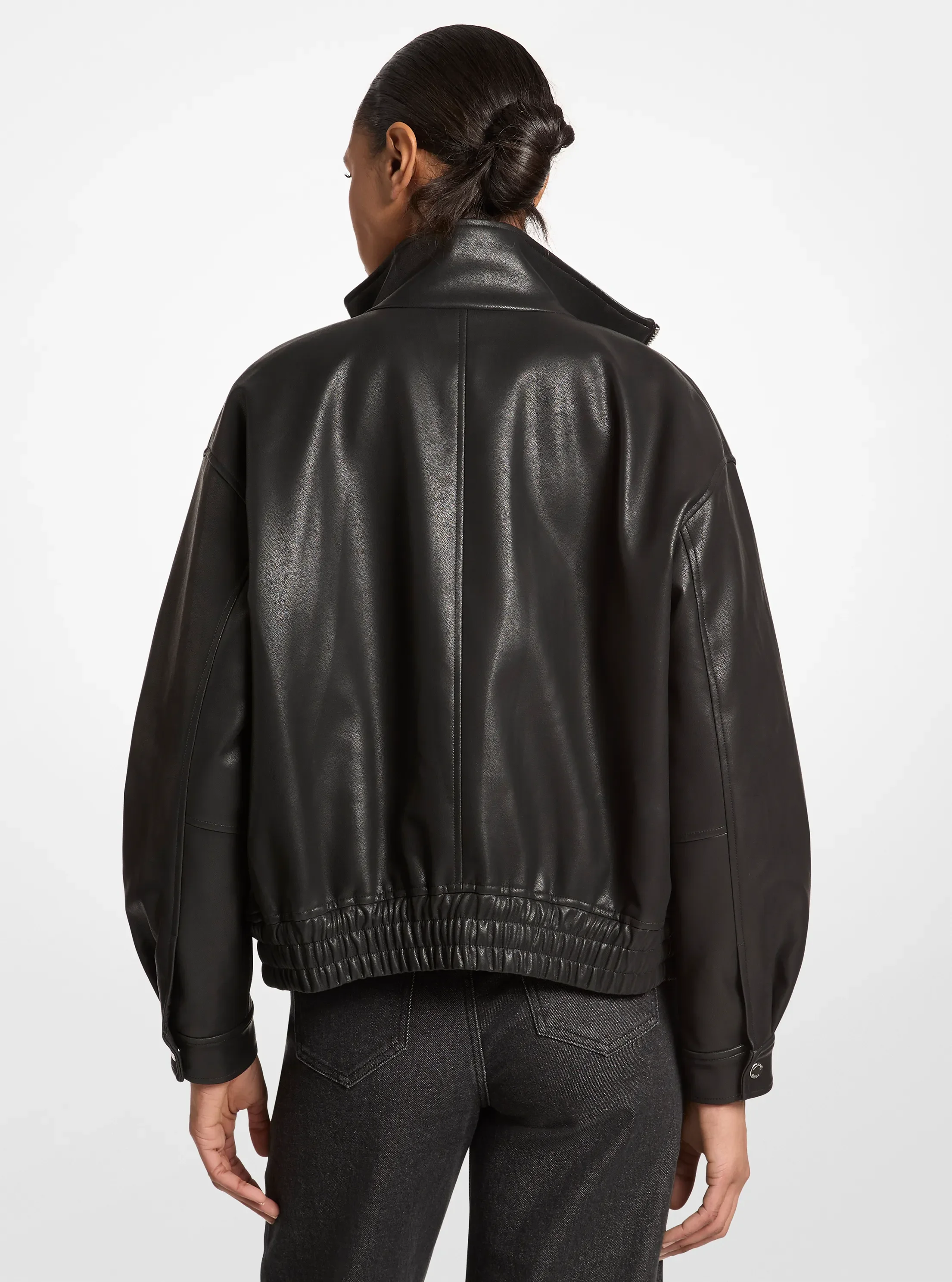 Куртка Michael Kors Oversized Blouson, цвет: Чёрный — фото 2