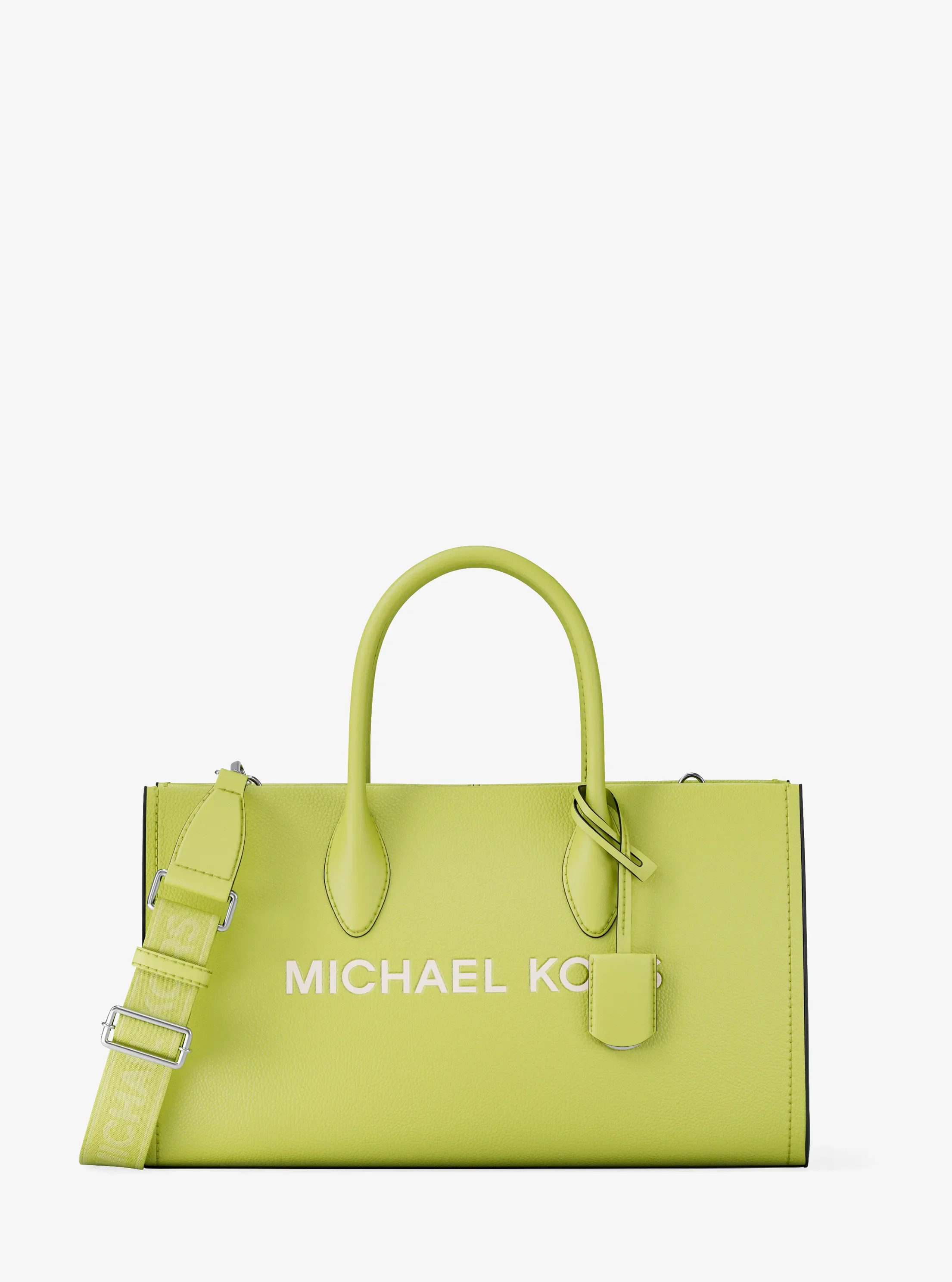 Michael Kors Mirella Medium Pebbled Leather Satchel