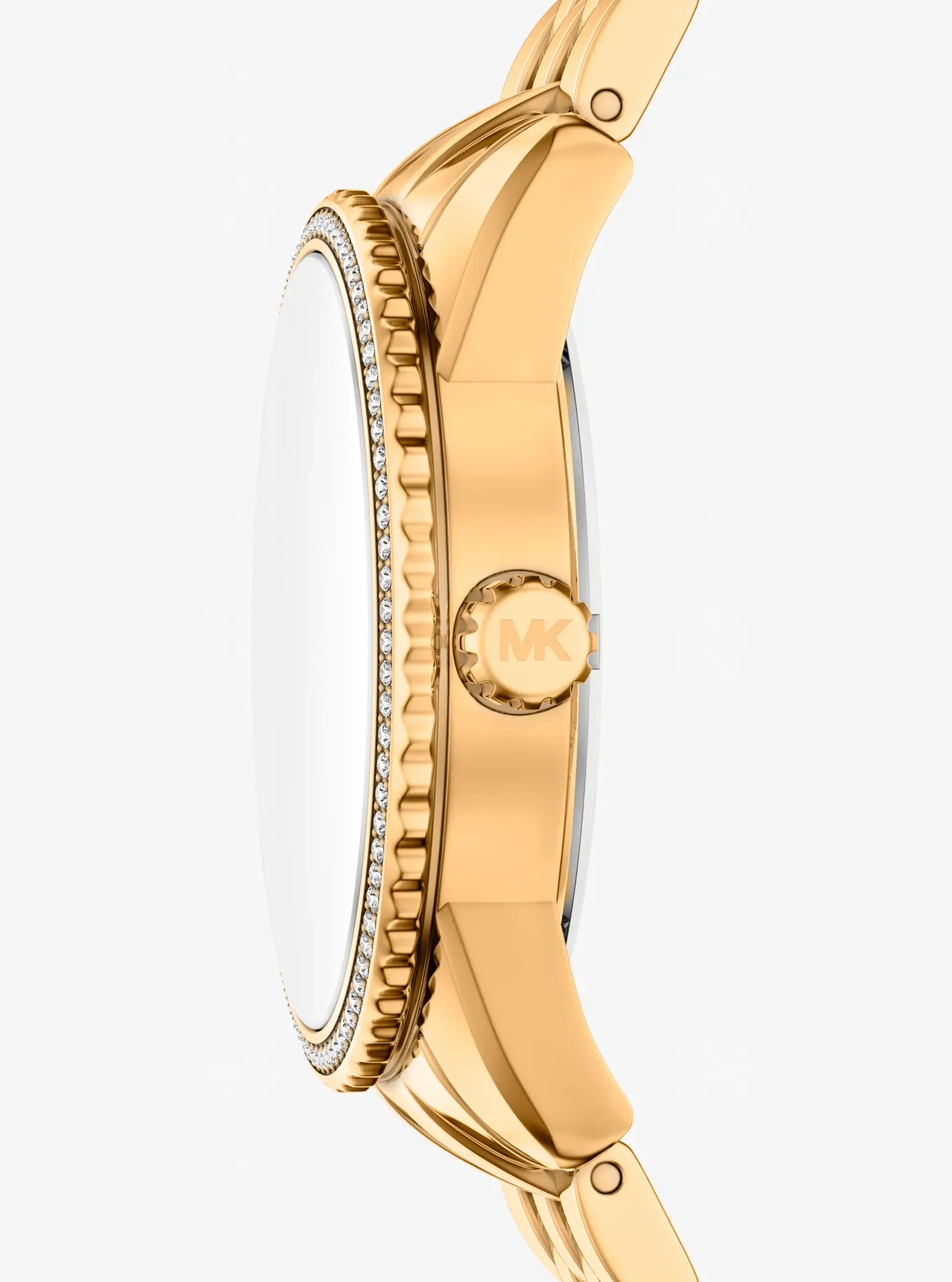 Женские часы Michael Kors Bryant Pavé Gold-Tone Watch, цвет: Золотой — фото 2