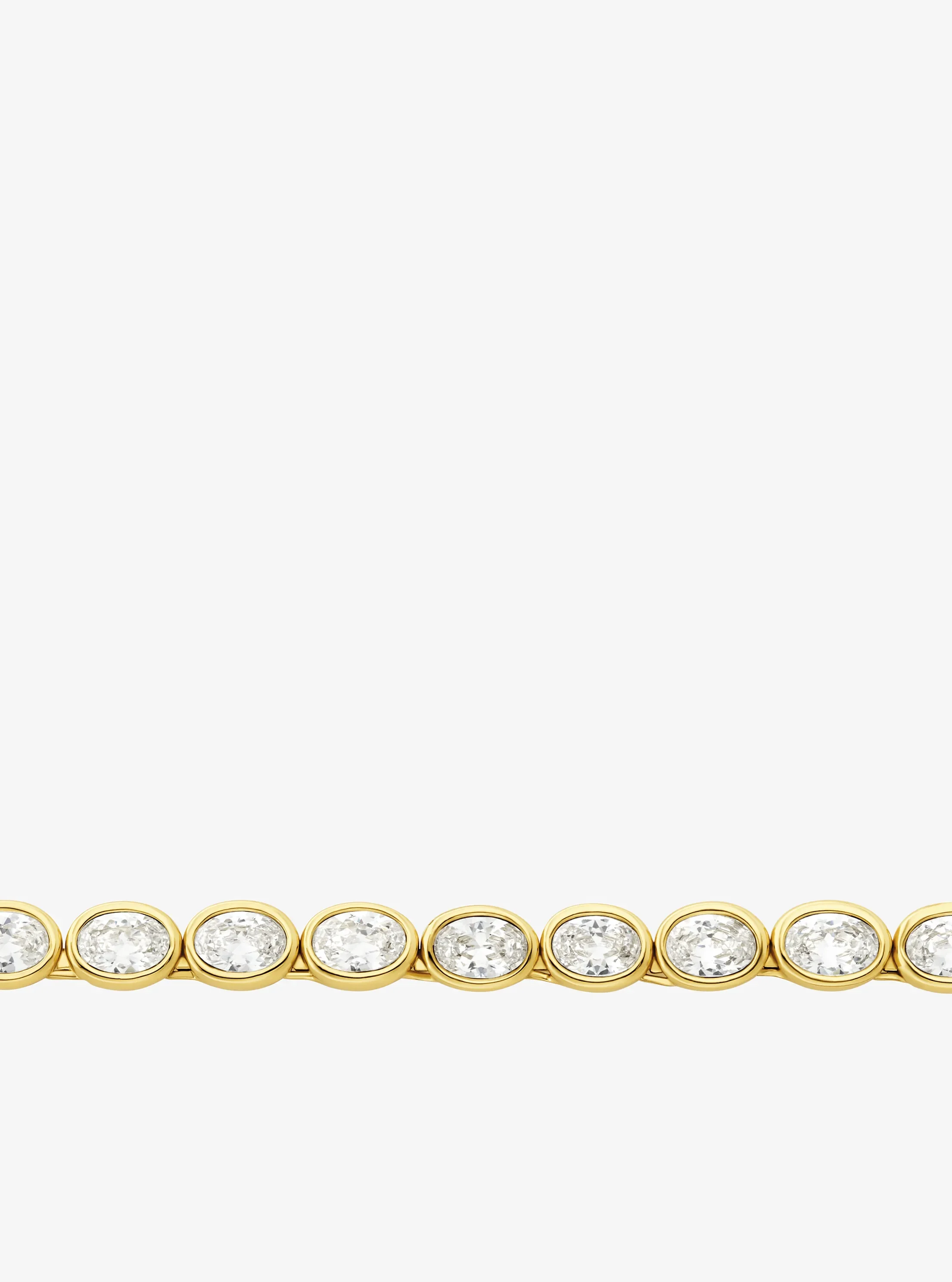 Женское колье Michael Kors Precious Metal-Plated Cubic Zirconia Tennis, цвет: Золотой / Прозрачный — фото 2