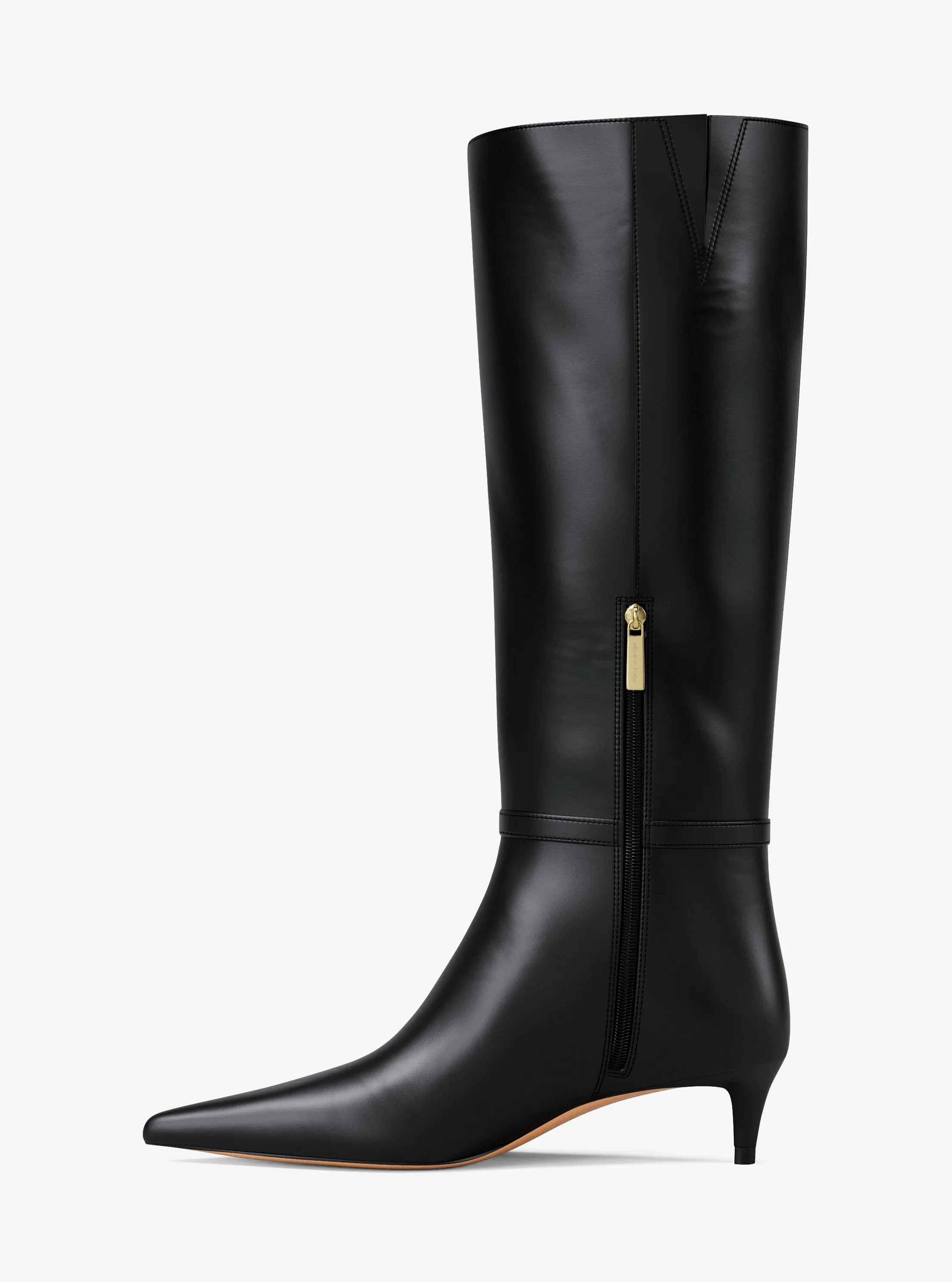 Ботинки Michael Kors Nalia Kitten-Heel Boot, цвет: Чёрный — фото 3