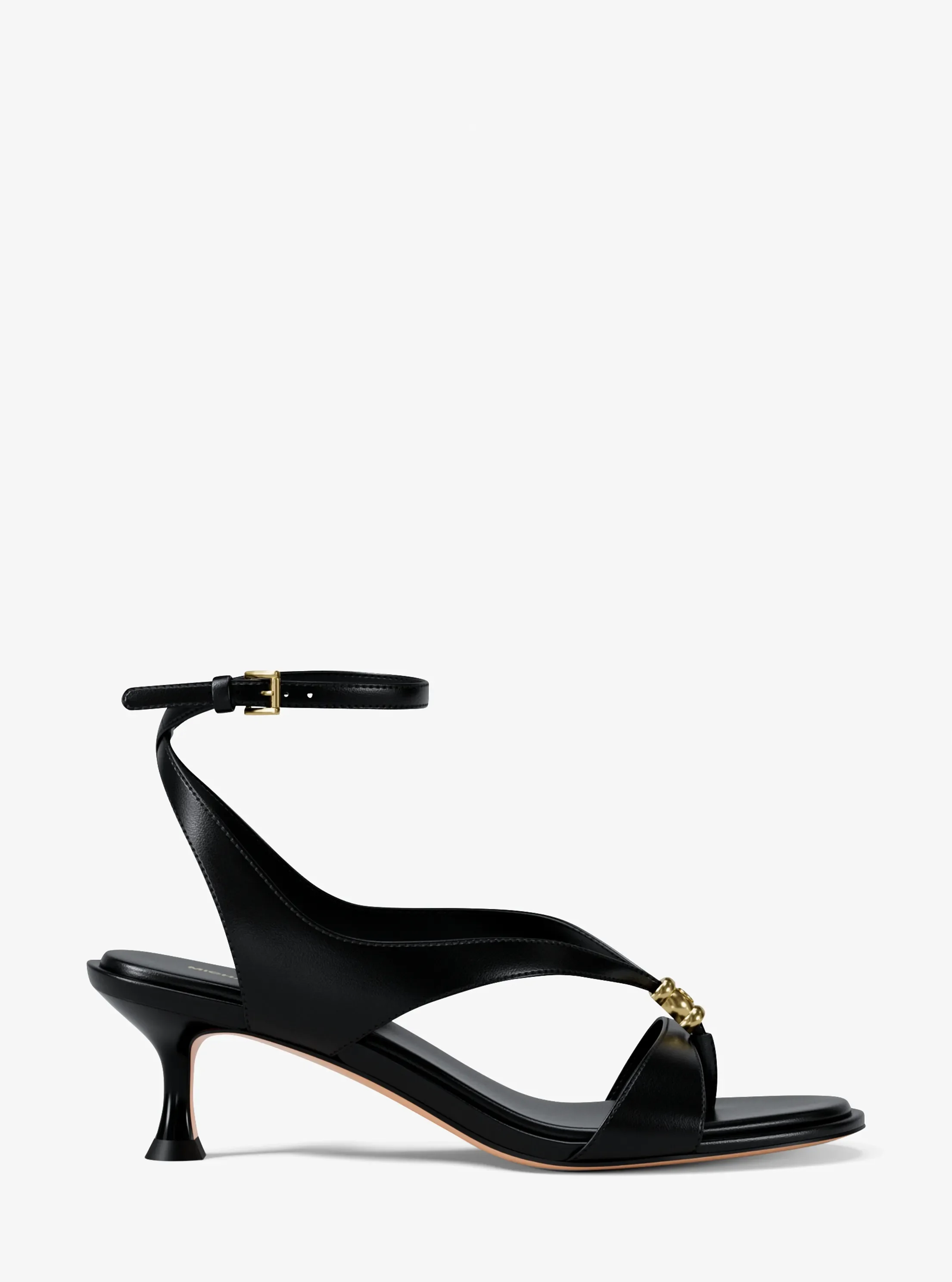 Женские сандалии Michael Kors Cherie Leather Sandal, цвет: Чёрный — фото 2