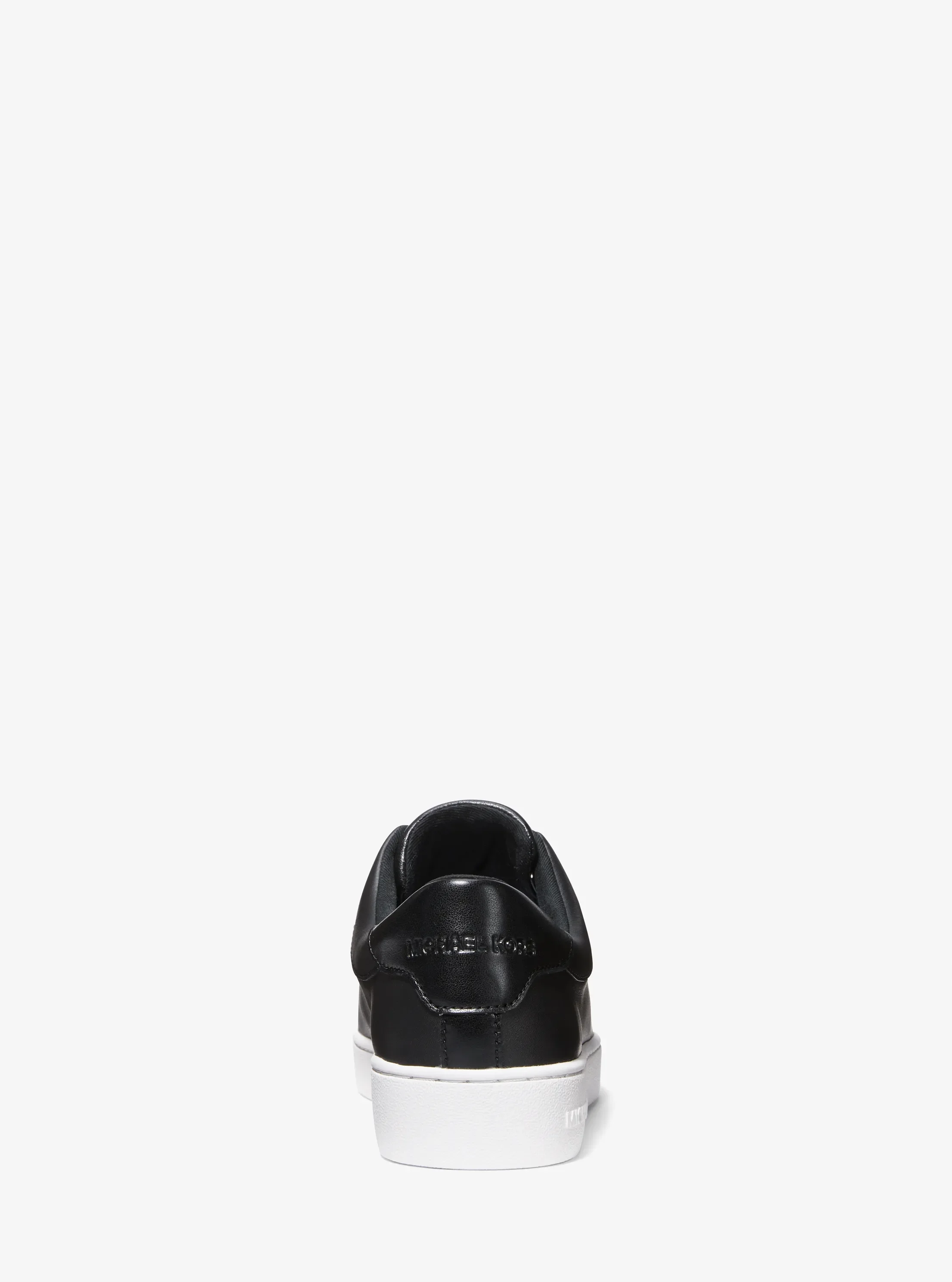 Женские кроссовки Michael Kors Keaton Leather Zip-Up, цвет: Чёрный — фото 3