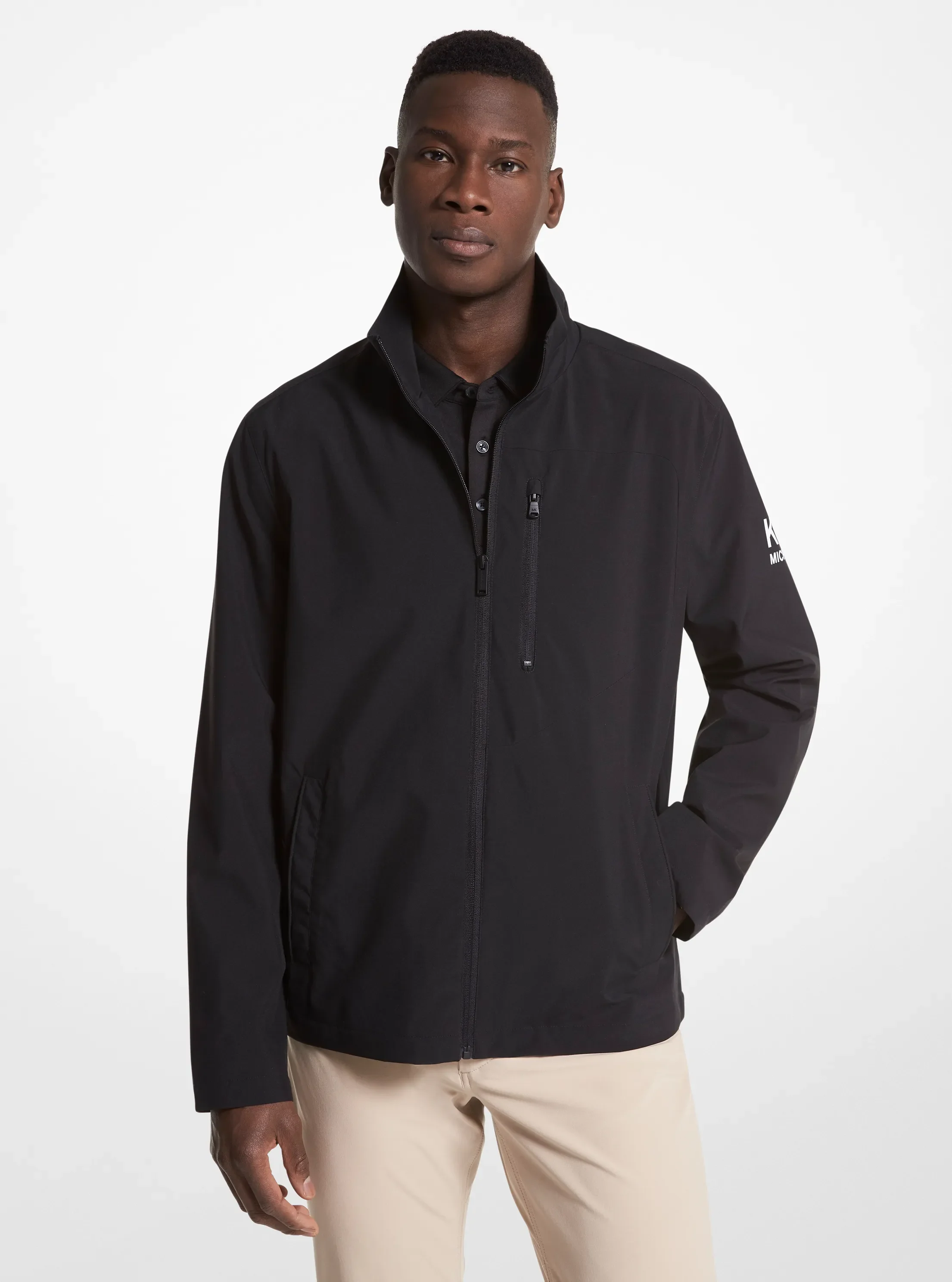 Куртка Michael Kors Golf Woven, цвет: Чёрный