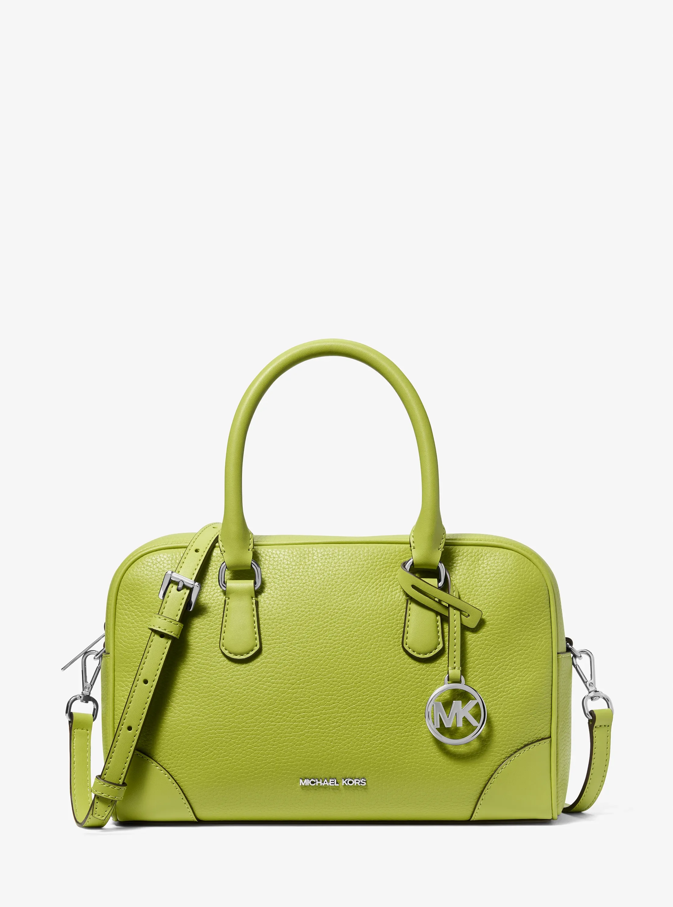 Michael Kors Thompson Medium Pebbled Leather Satchel