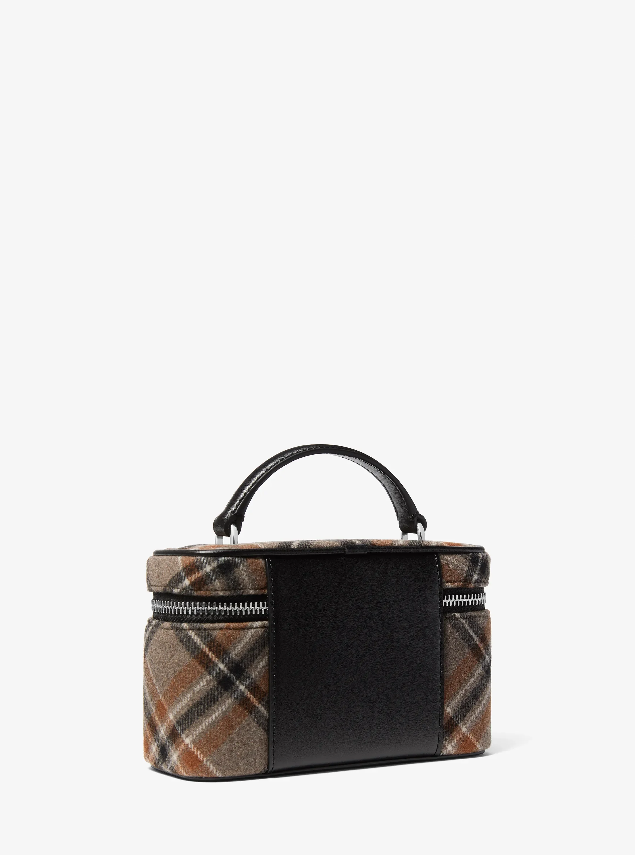 Michael Kors Vivi Small Plaid Print Wool Blend Vanity Crossbody Bag — фото 3