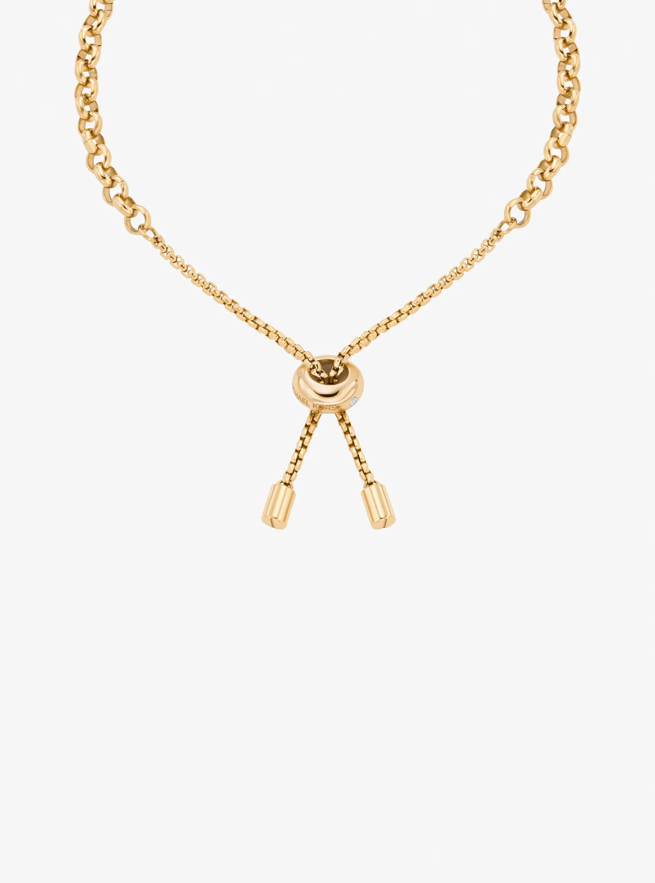 Браслет Michael Kors Pavé Charms Slider, цвет: Золотой — фото 2