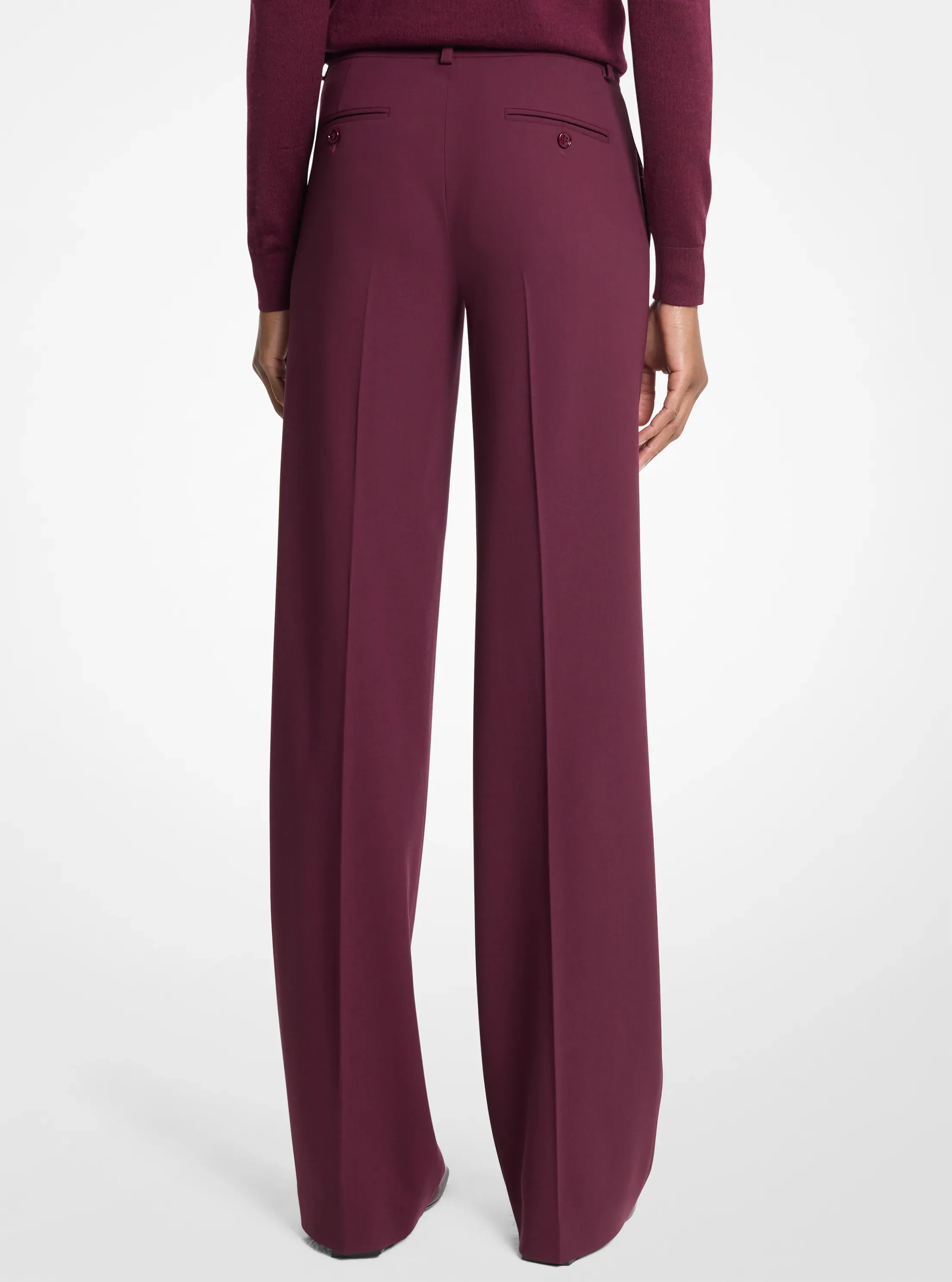 Женские брюки Michael Kors Camilla Stretch Wool Stovepipe Trousers — фото 2