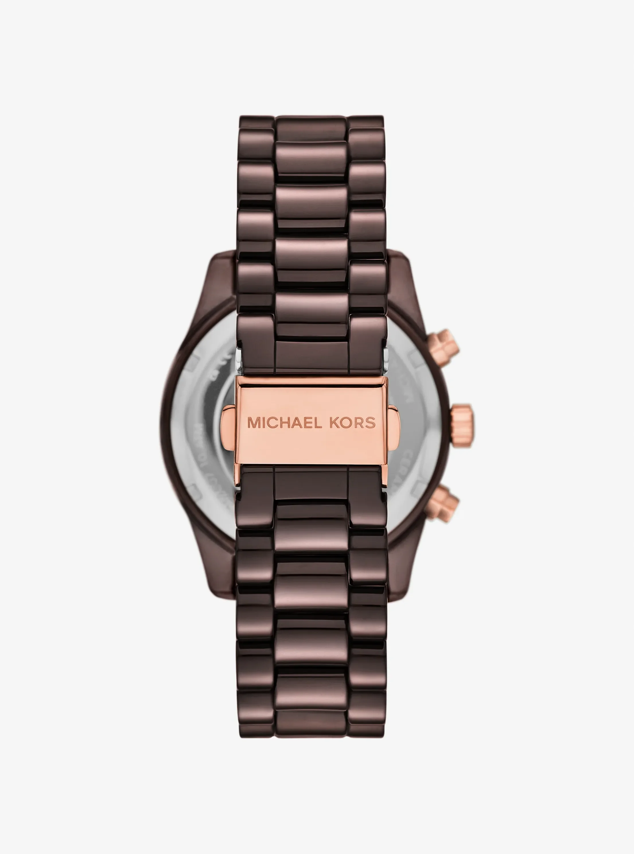 Женские часы Michael Kors Lexington Pavé Brown-Tone Ceramic Watch — фото 3