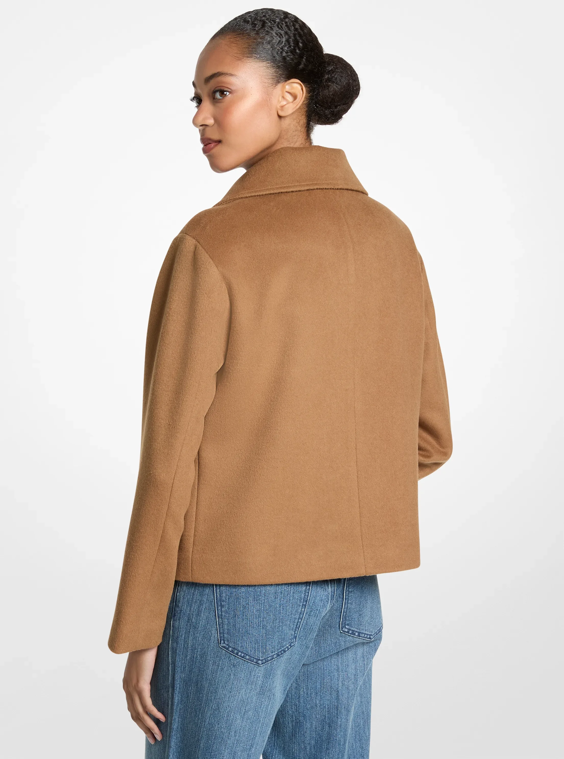 Куртка Michael Kors Wool Blend Toggle, цвет: Тёмный верблюжий — фото 2