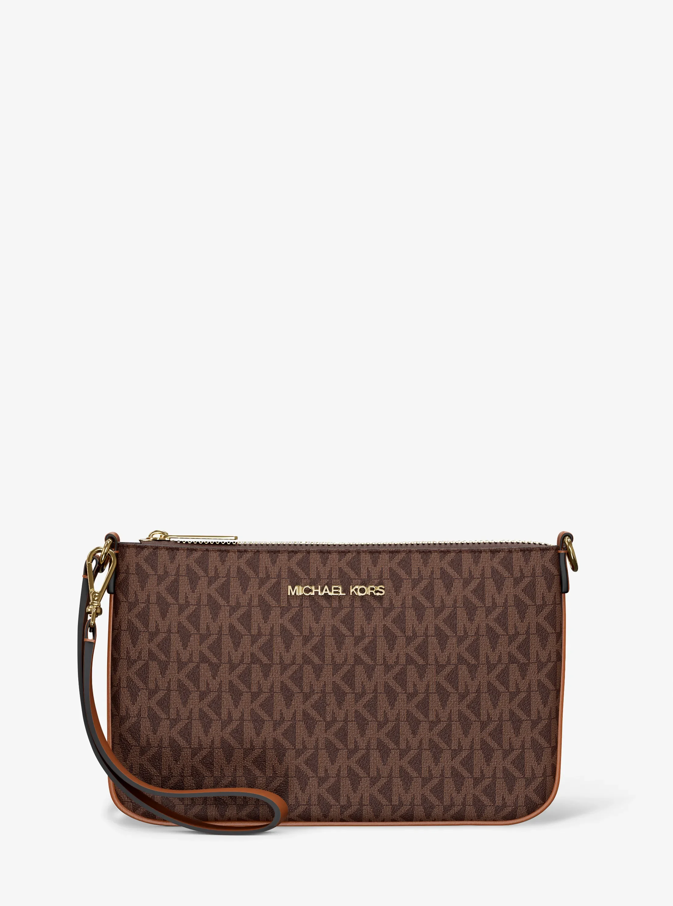 Сумки Michael Kors Jet Set Small Signature Logo Convertible Wristlet
