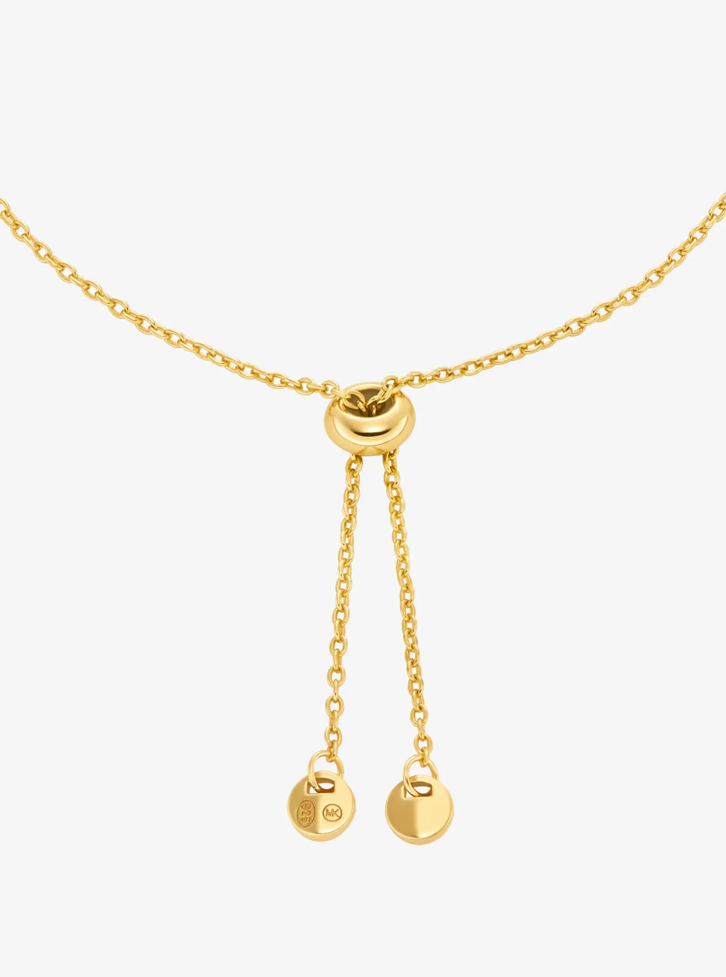 Женский браслет Michael Kors Precious Metal-Plated Sterling Silver Pavé Slider, цвет: Золотой — фото 2