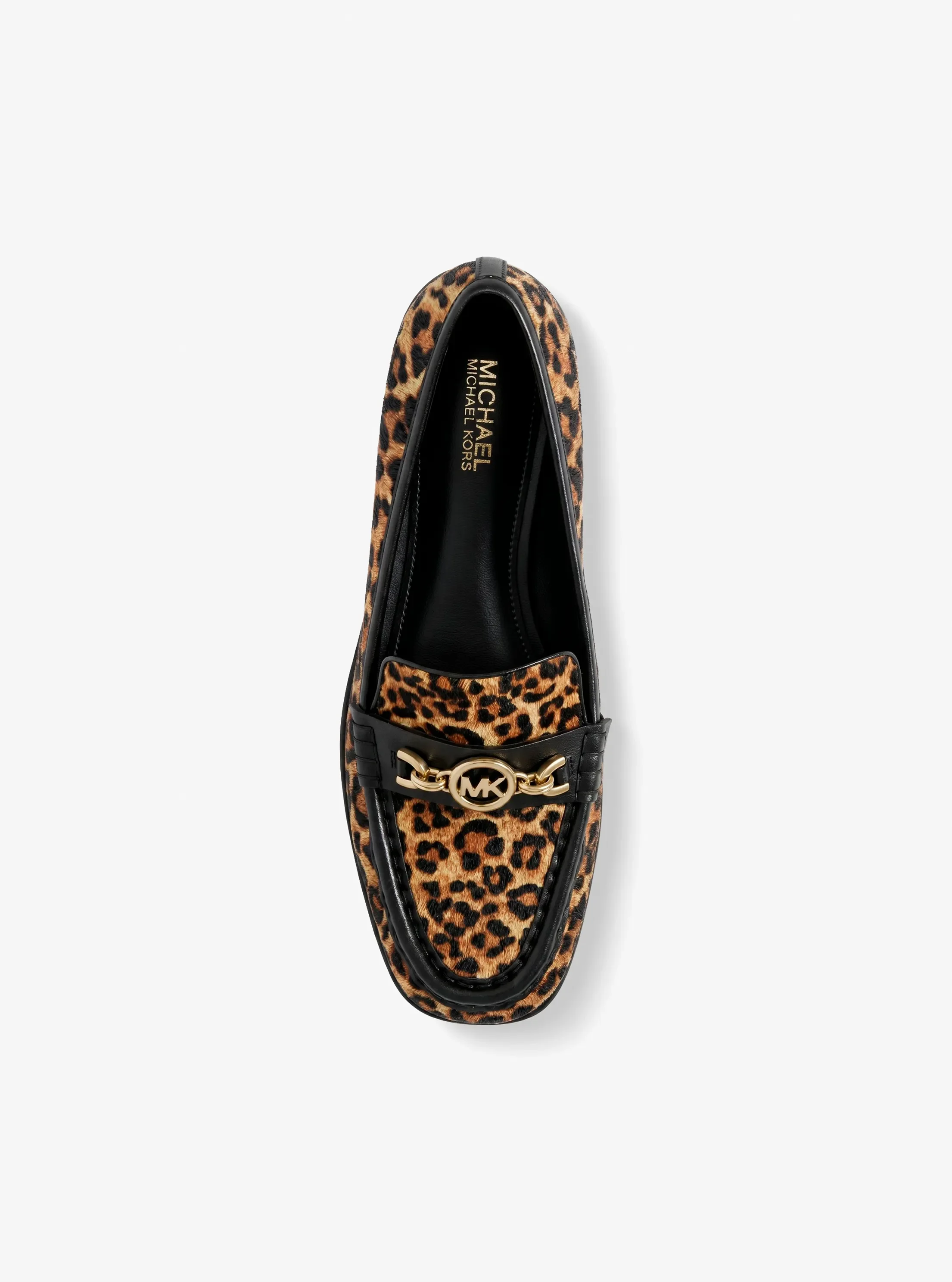 Туфли Michael Kors Kacey Leopard Print Calf Hair Loafer, цвет: Верблюжий — фото 5