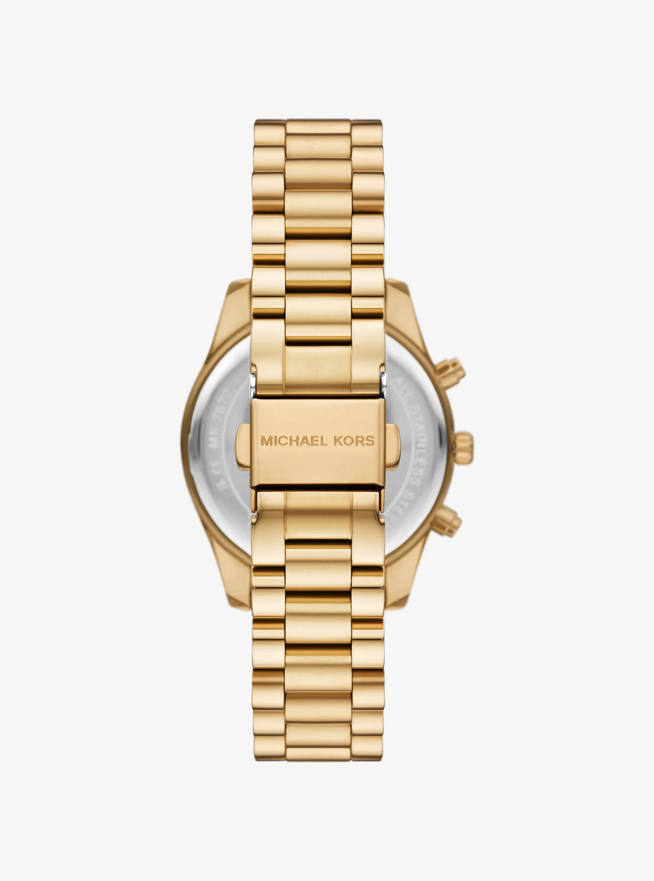 Женские часы Michael Kors Mini Lexington Pavé Gold-Tone Watch, цвет: Золотой — фото 3