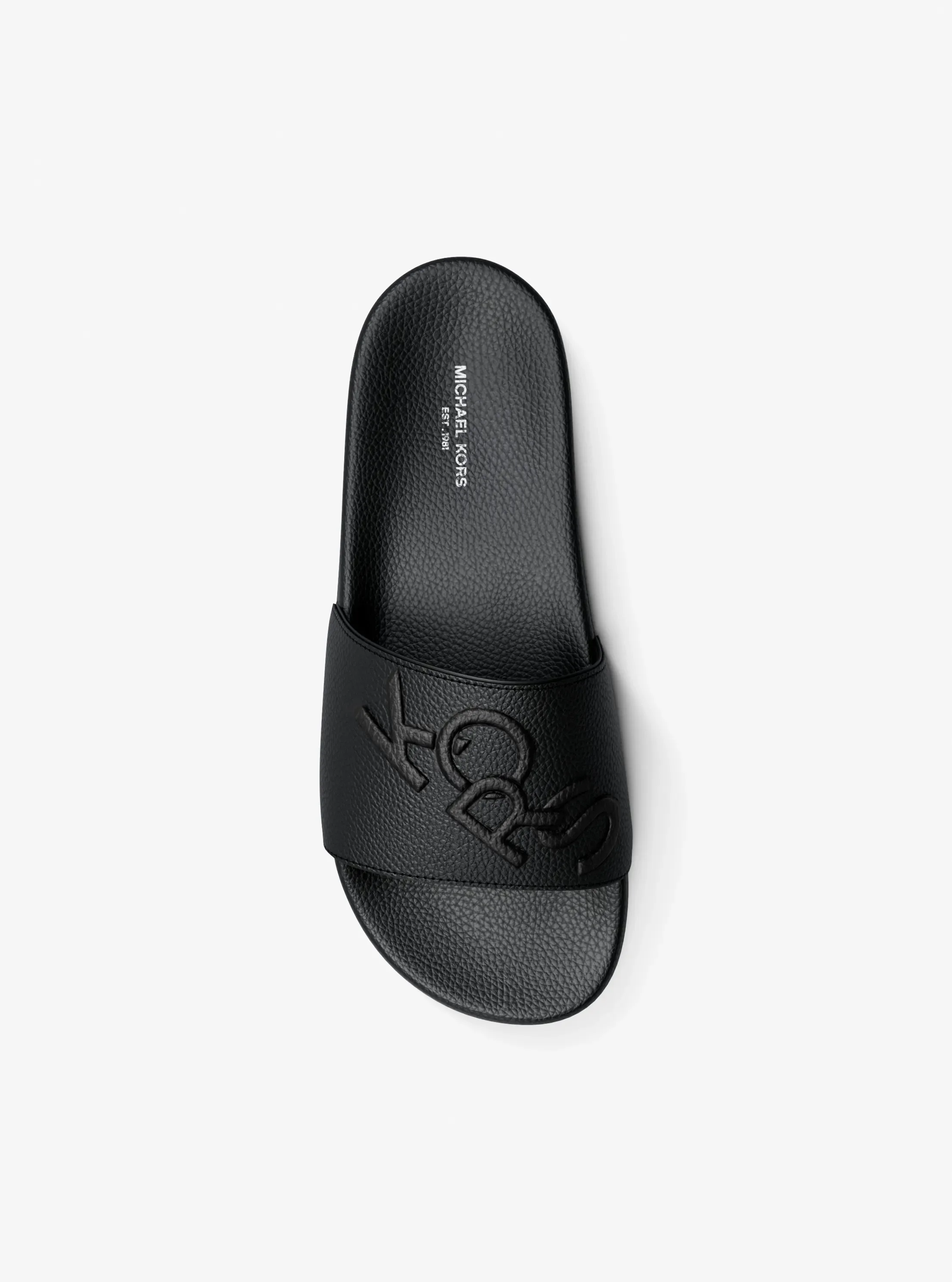 Сандалии Michael Kors Dawson KORS Slide Sandal, цвет: Чёрный — фото 5