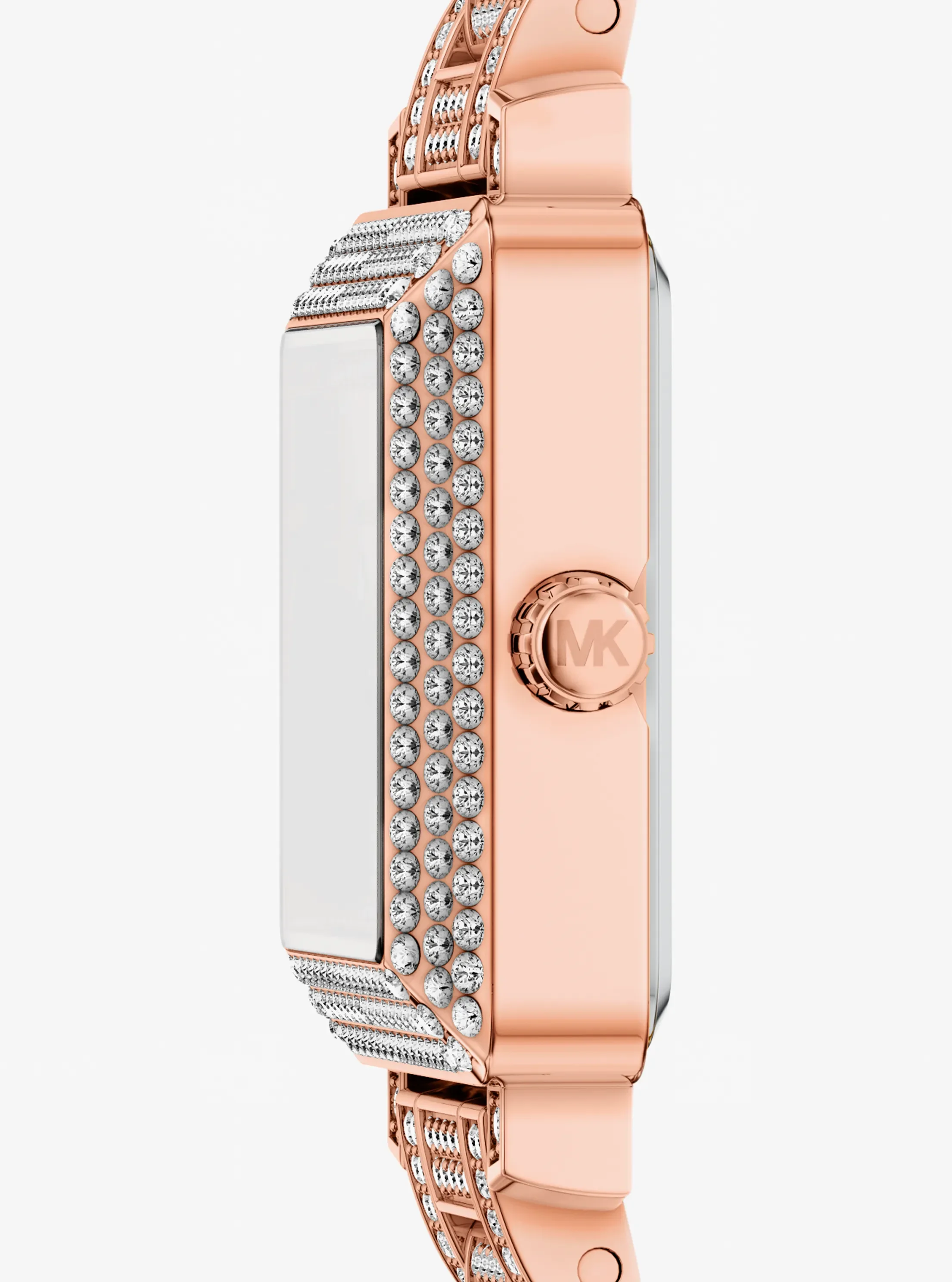 Часы Michael Kors Petite Gwynn Pavé Rose Gold-Tone Watch, цвет: Розовое золото — фото 2