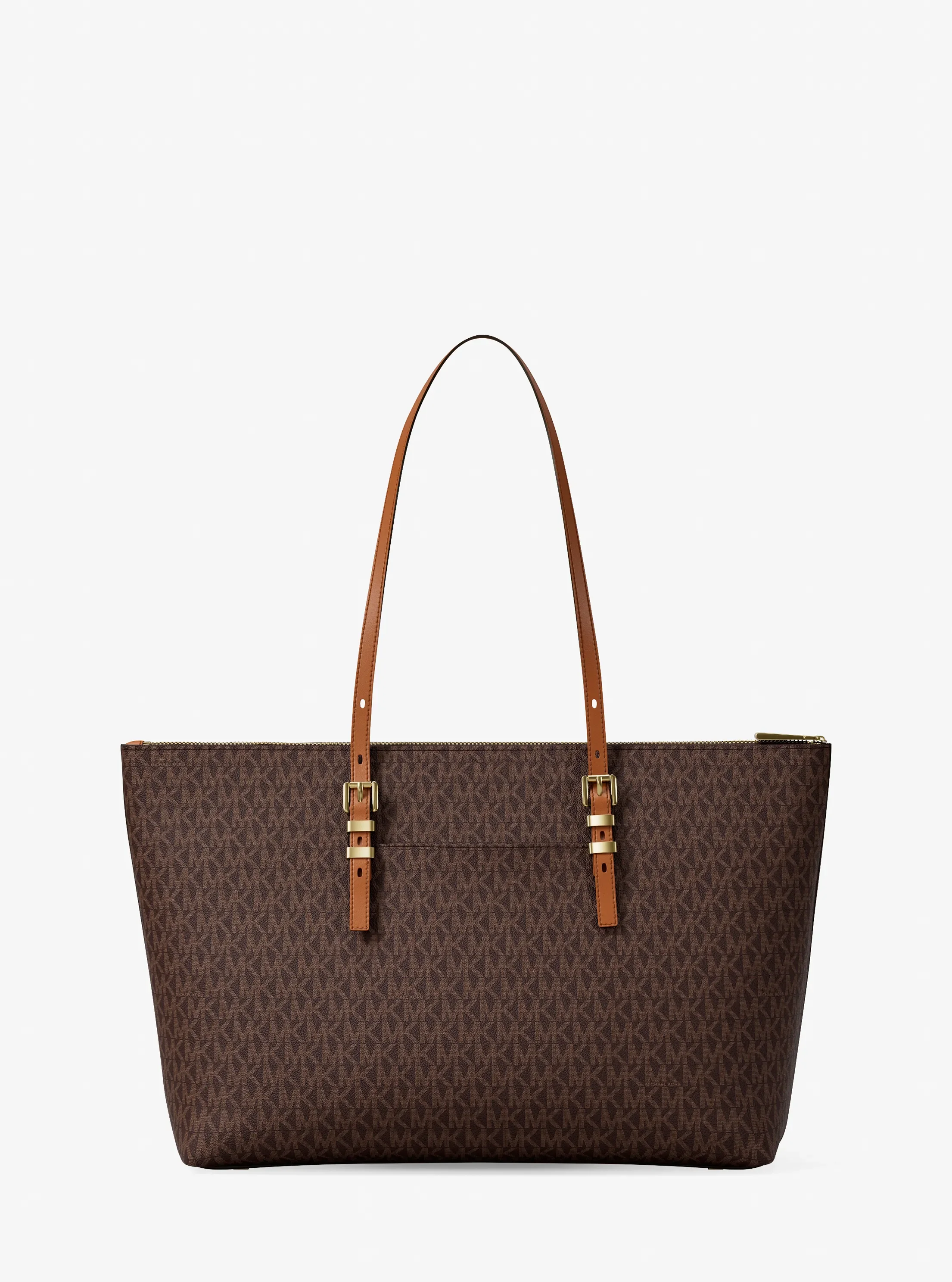 Женская сумка Michael Kors Quinn Large Signature Logo, цвет: Коричневый — фото 5