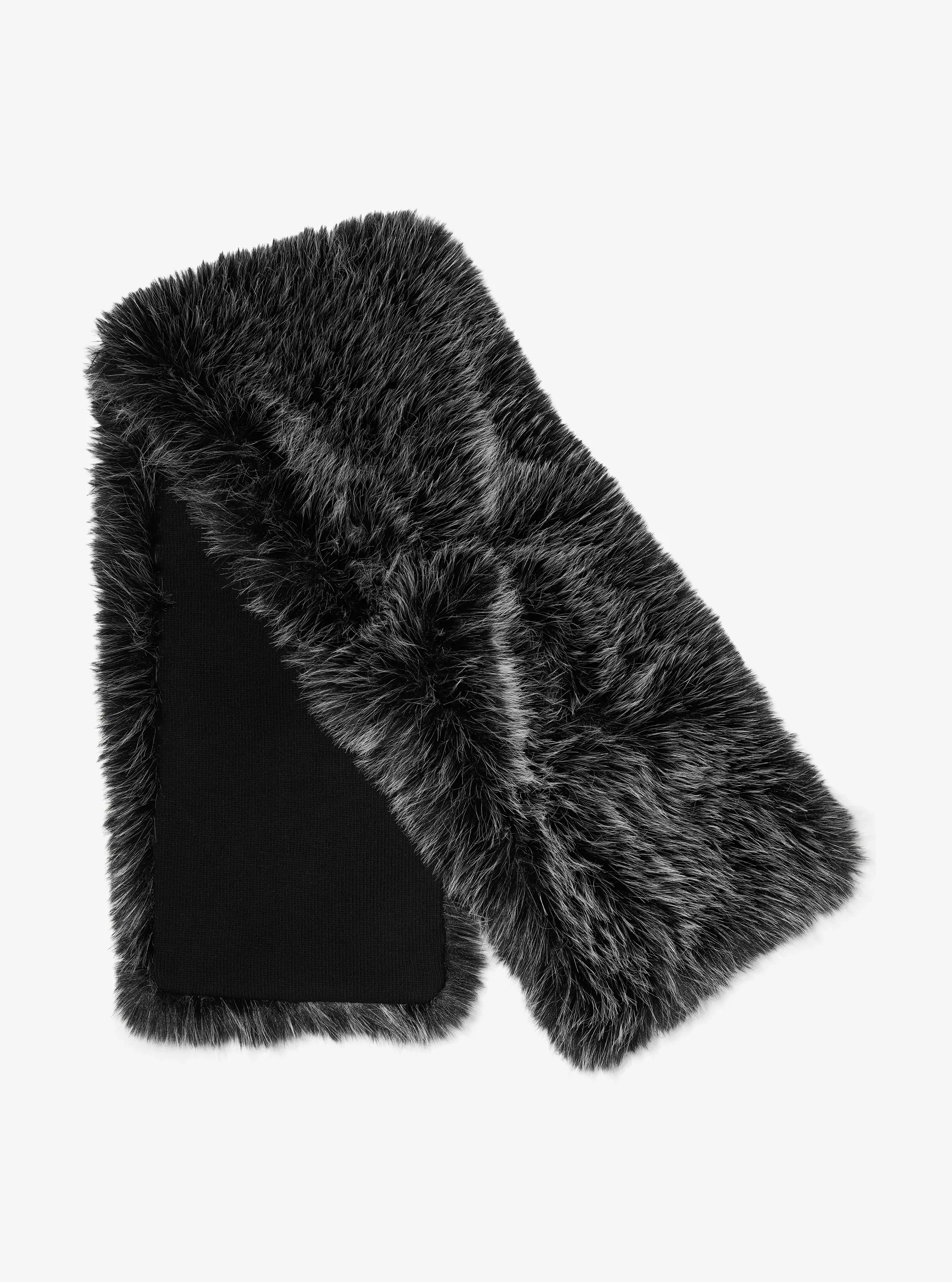 Женские аксессуары Michael Kors Faux Fur and Wool Scarf — фото 2