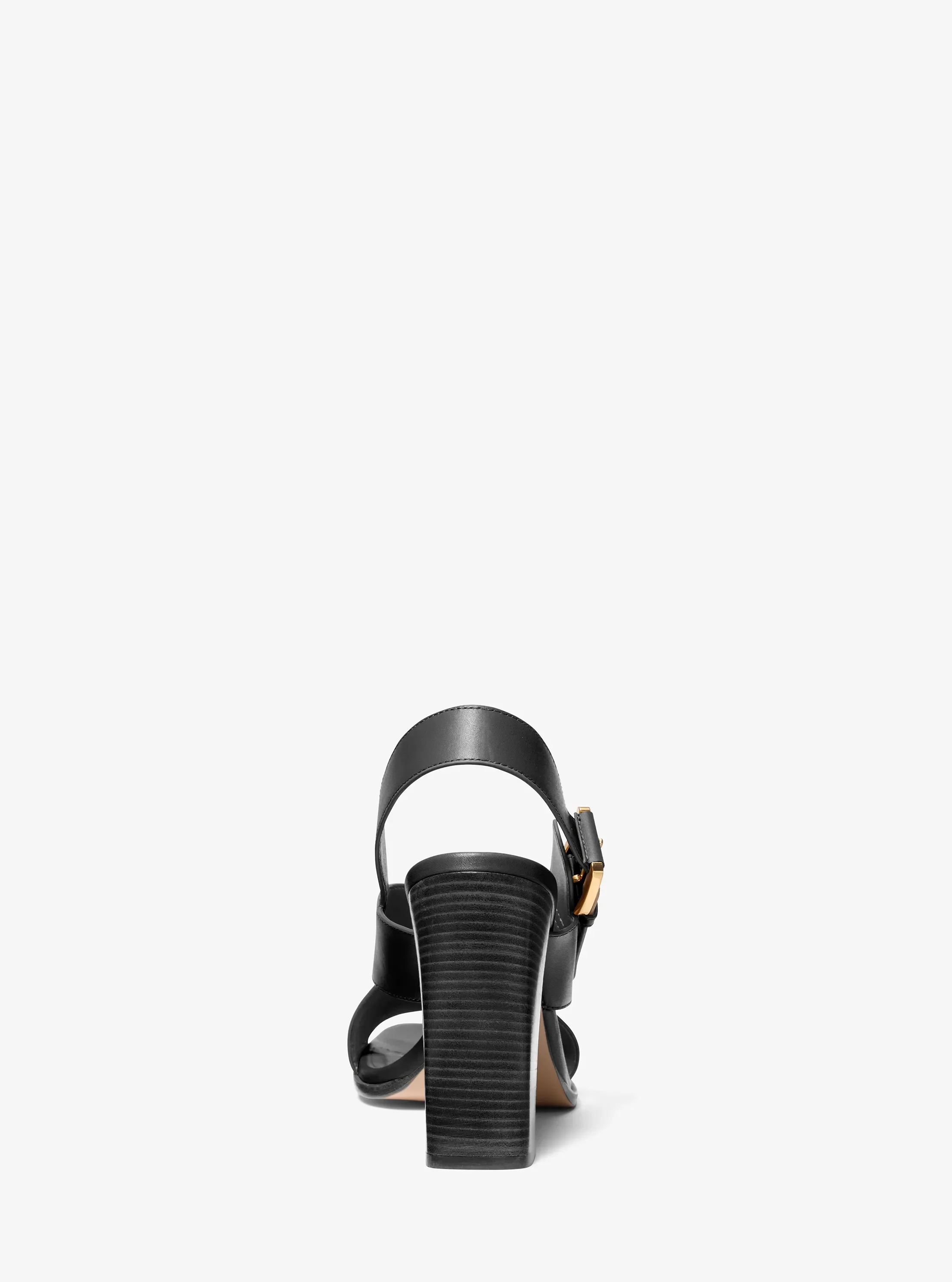 Сандалии Michael Kors Jasmine Leather Sandal, цвет: Чёрный — фото 3