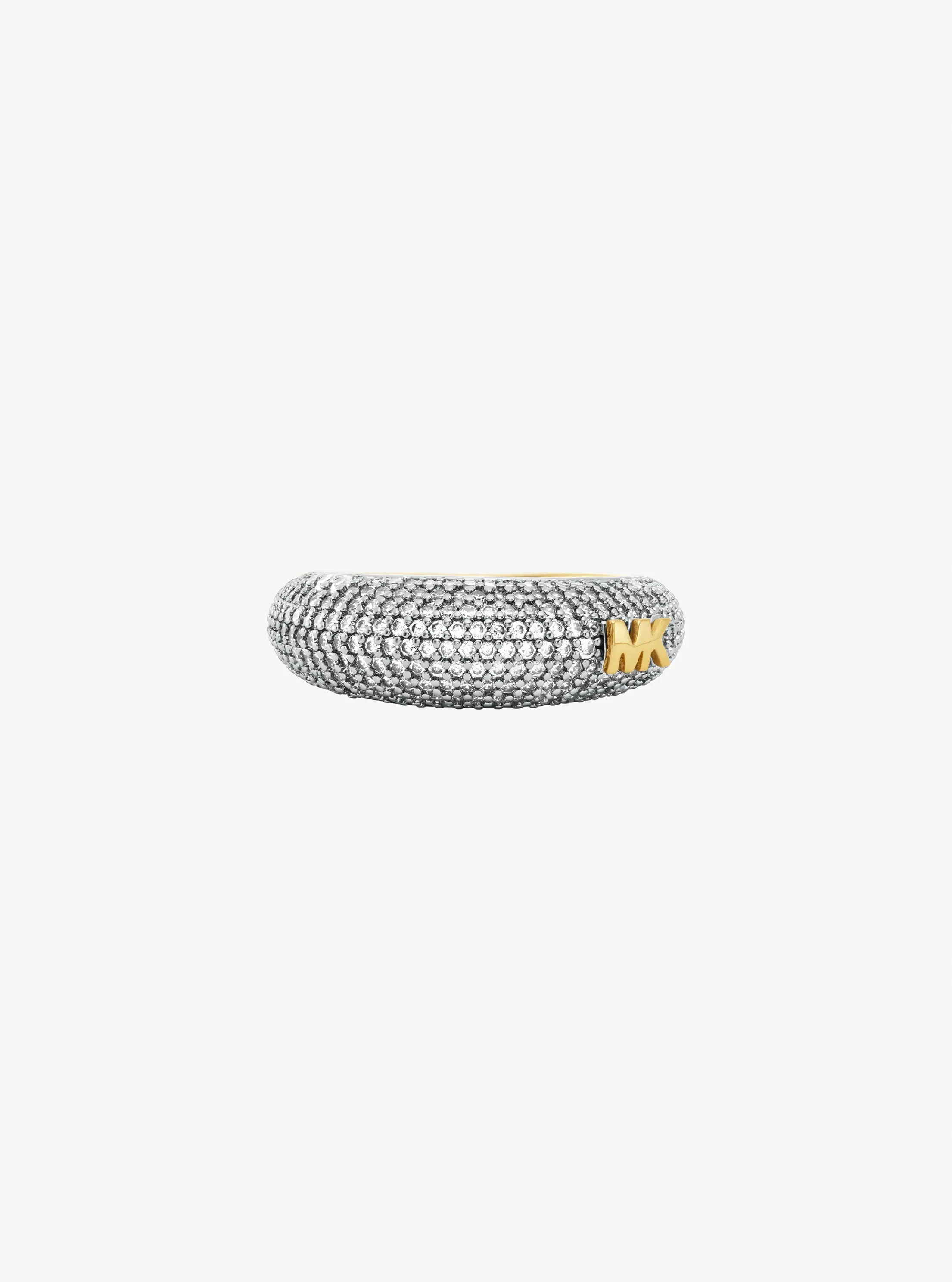 Женское кольцо Michael Kors Pavé Two-Tone Dome, цвет: Двухцветный