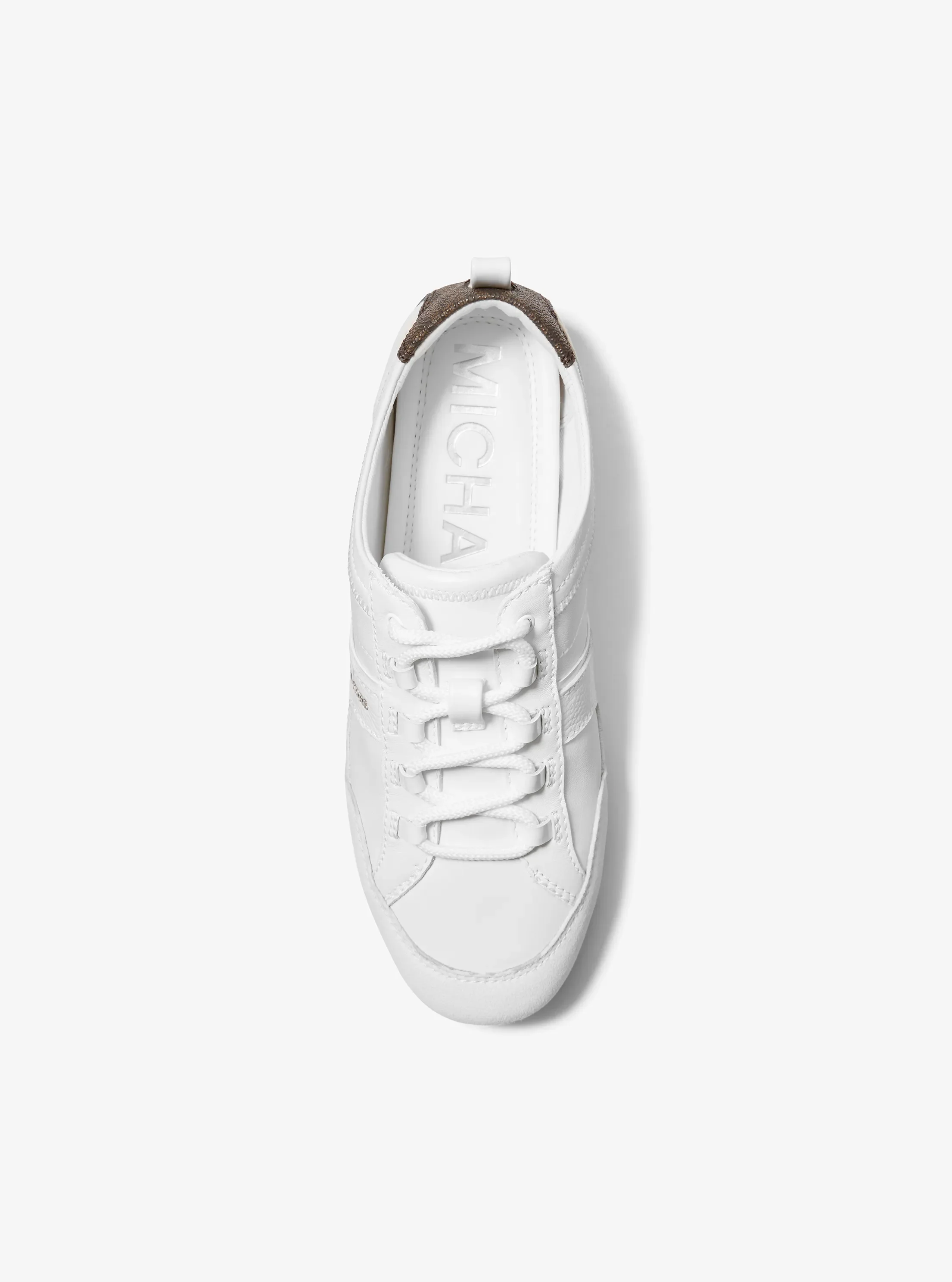 Женские кроссовки Michael Kors Keely Leather Trainer — фото 4
