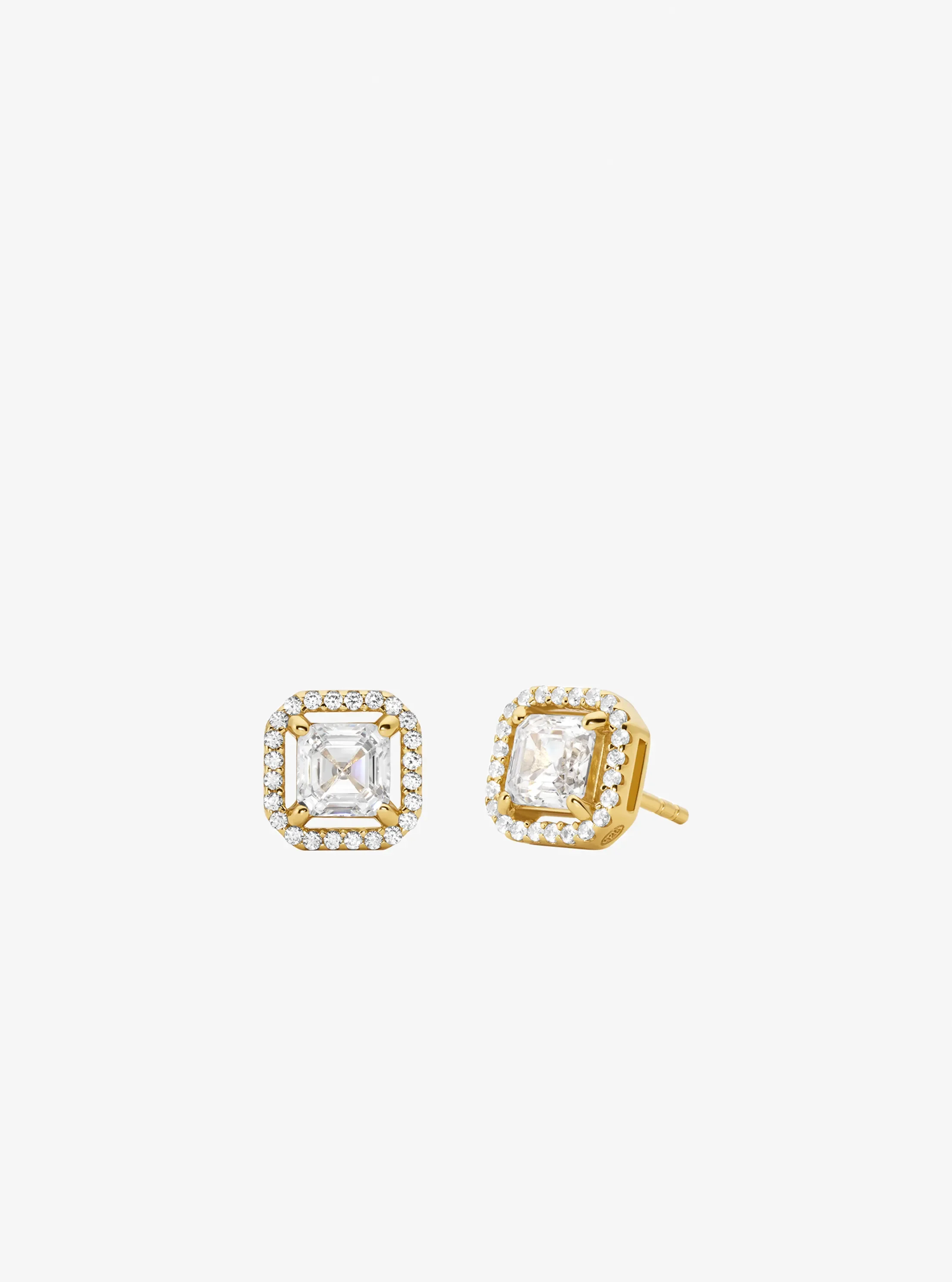 Женские серьги Michael Kors Precious Metal-Plated Sterling Silver Pavé, цвет: Золотой