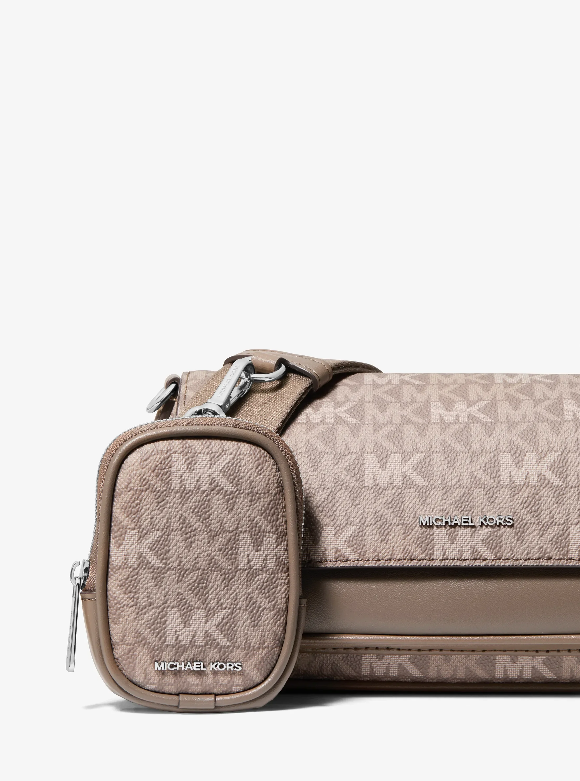 Сумки Michael Kors Jet Set Travel Small Signature Logo Crossbody With Pouch — фото 5