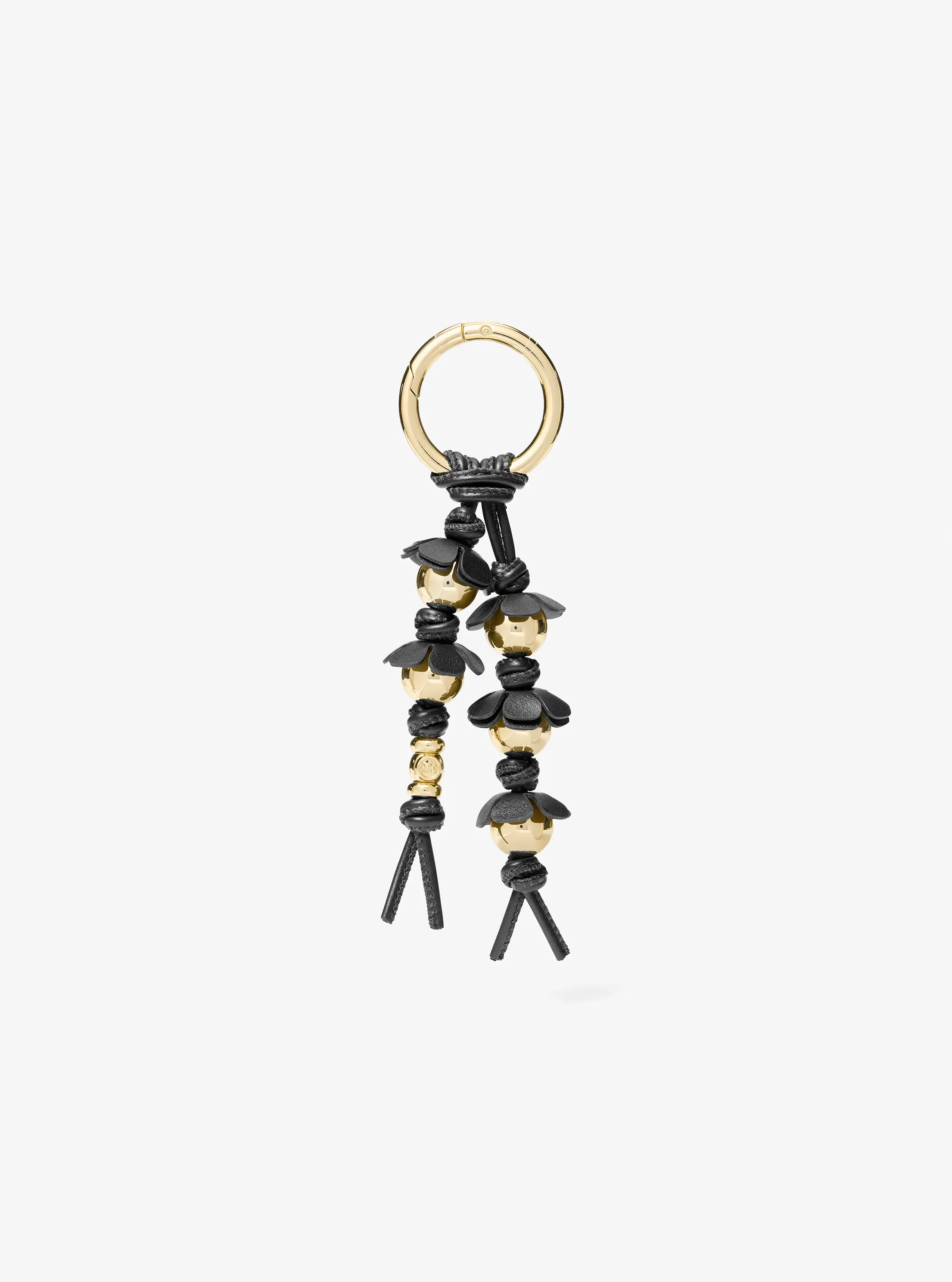 Женский брелок Michael Kors Embellished Floral Bag Charm, цвет: Чёрный