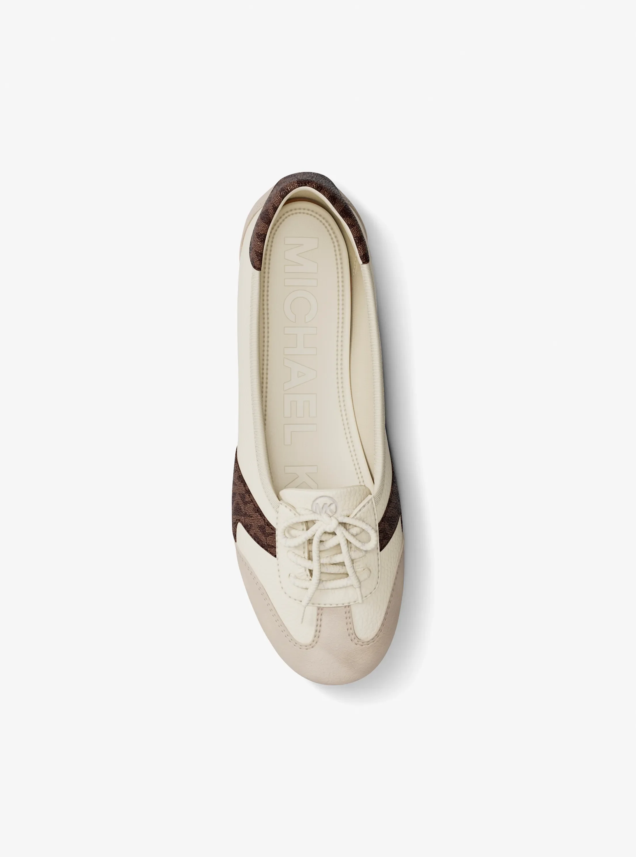 Кроссовки Michael Kors Brielle Signature Logo Trim Sneakerina, цвет: Коричневый разноцветный — фото 5