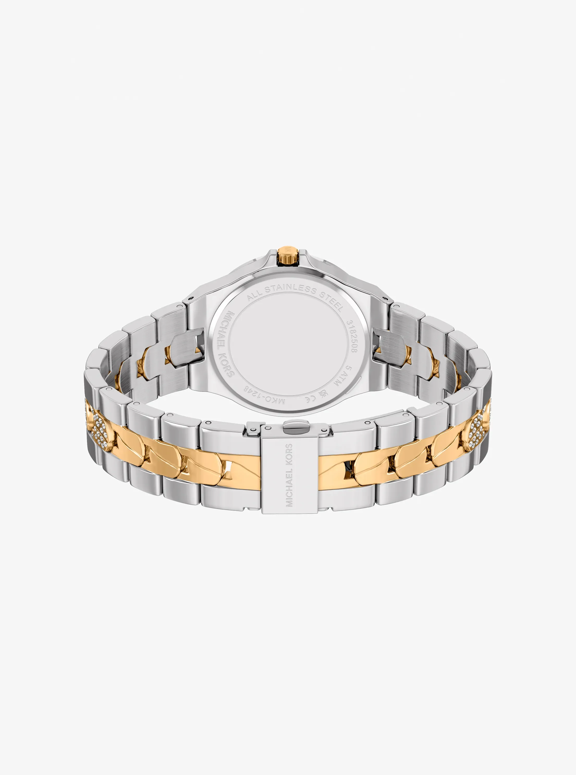 Часы Michael Kors Lennox Pavé Two-Tone Watch, цвет: Двухцветный — фото 4