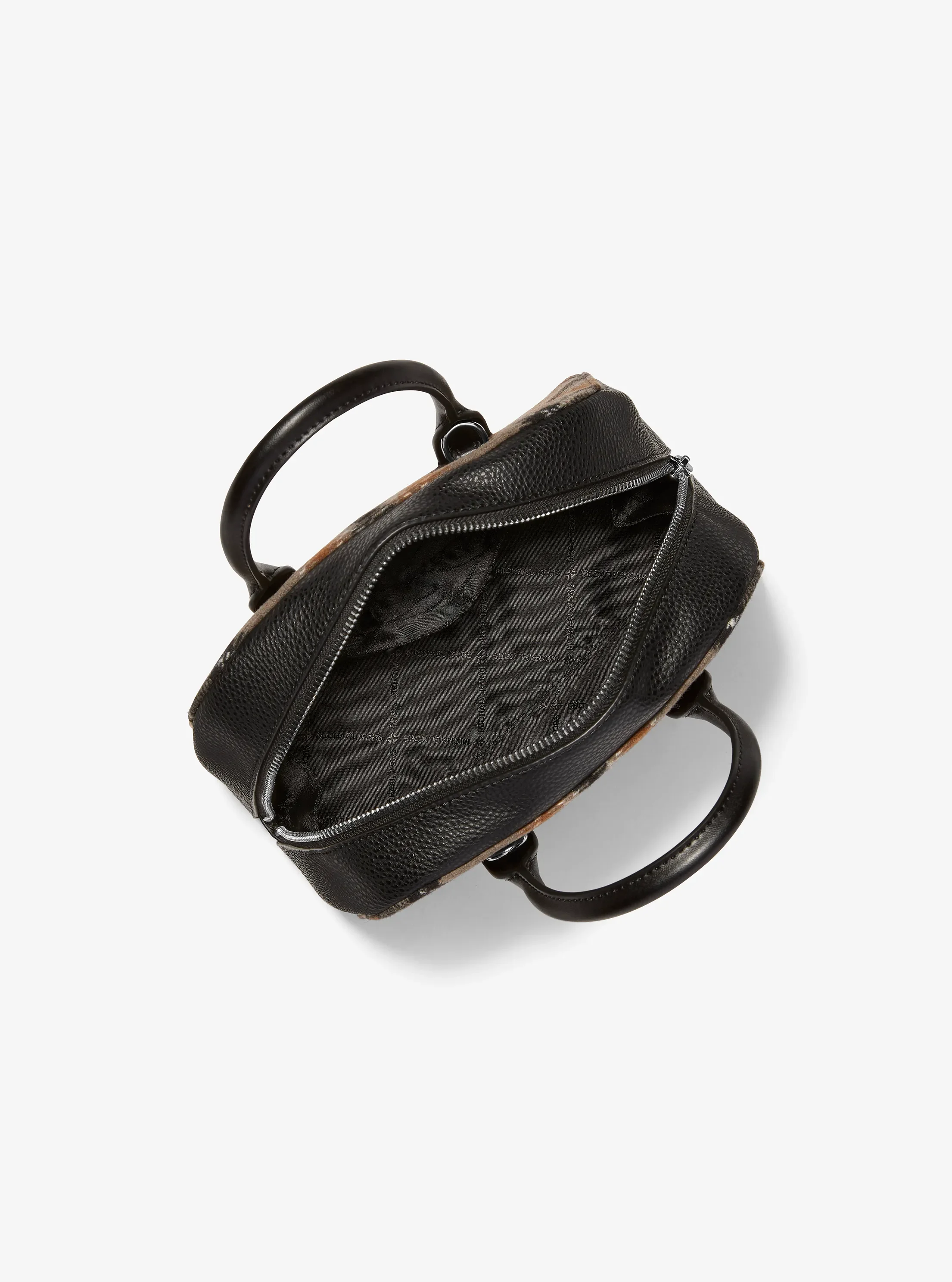 Сумка Michael Kors Ashton Small Plaid Print Wool Blend Messenger, цвет: Чёрный — фото 2