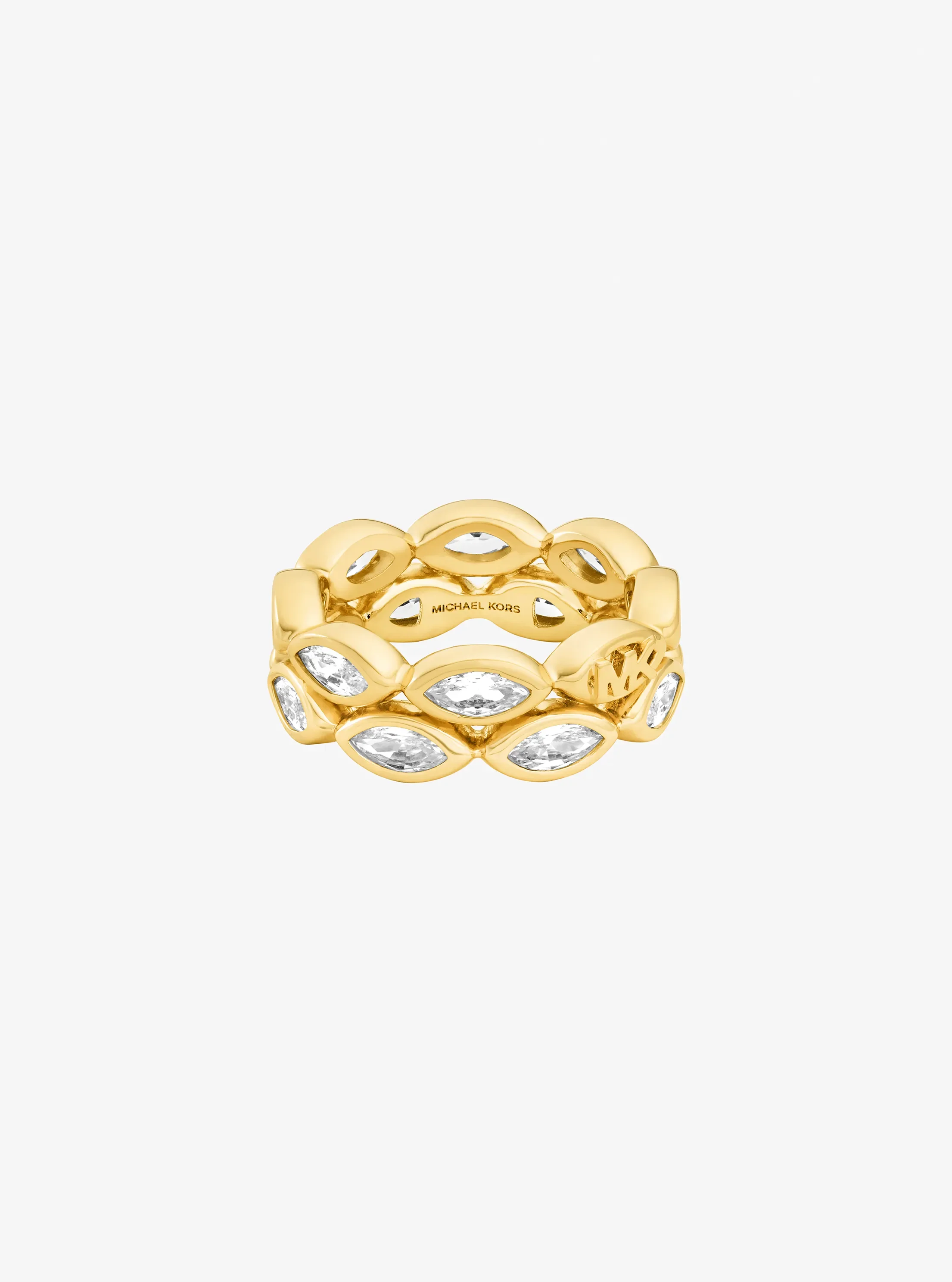 Женские топы Michael Kors Marquise Cut Cubic Zirconia Tennis Ring — фото 2