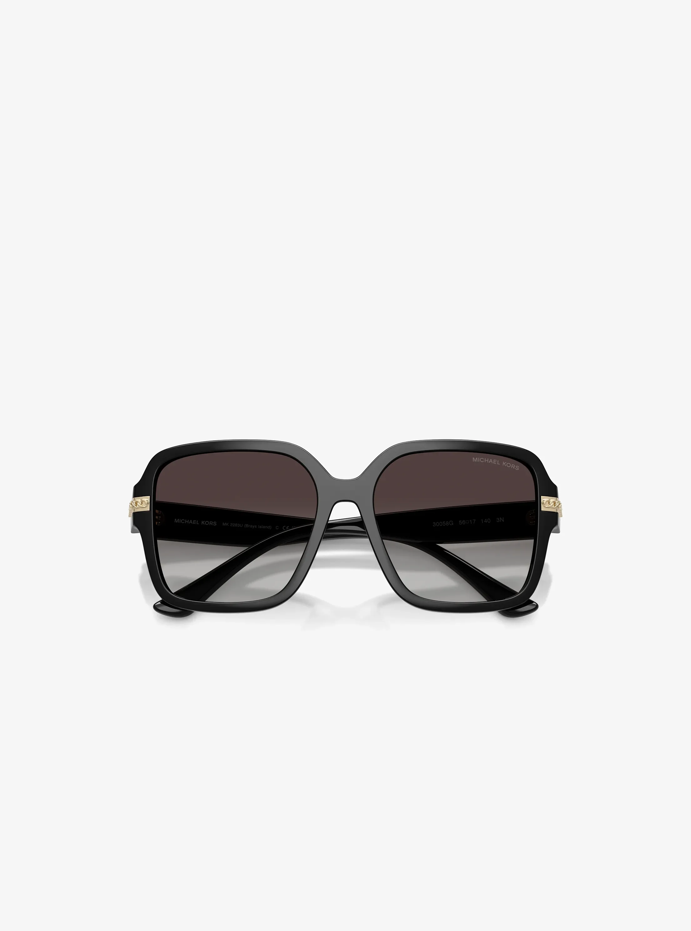 Женские солнцезащитные очки Michael Kors Brays Island Sunglasses, цвет: Чёрный — фото 5