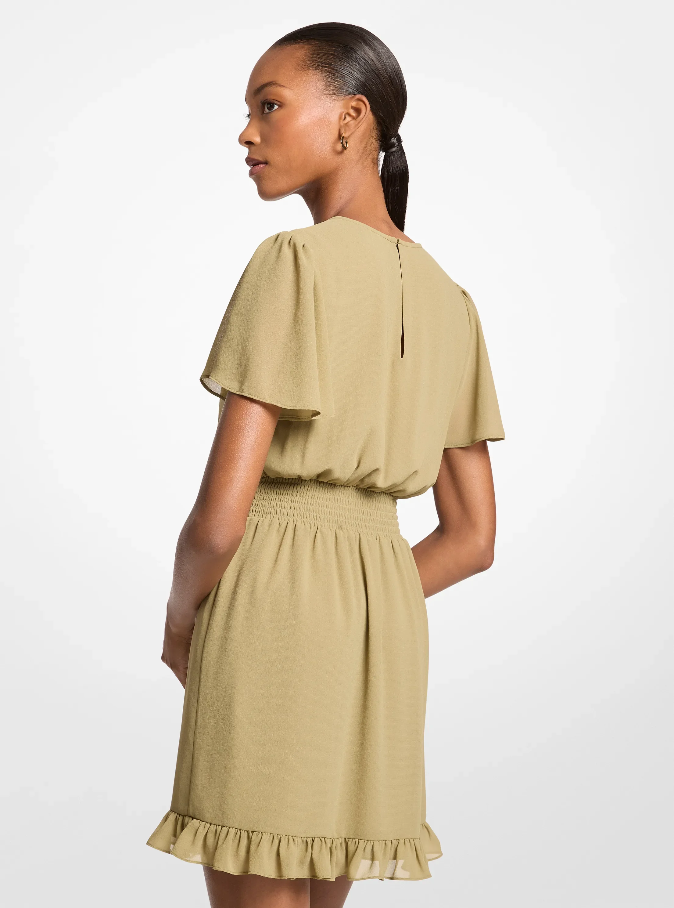 Платье Michael Kors Georgette Mini, цвет: Oregano — фото 2