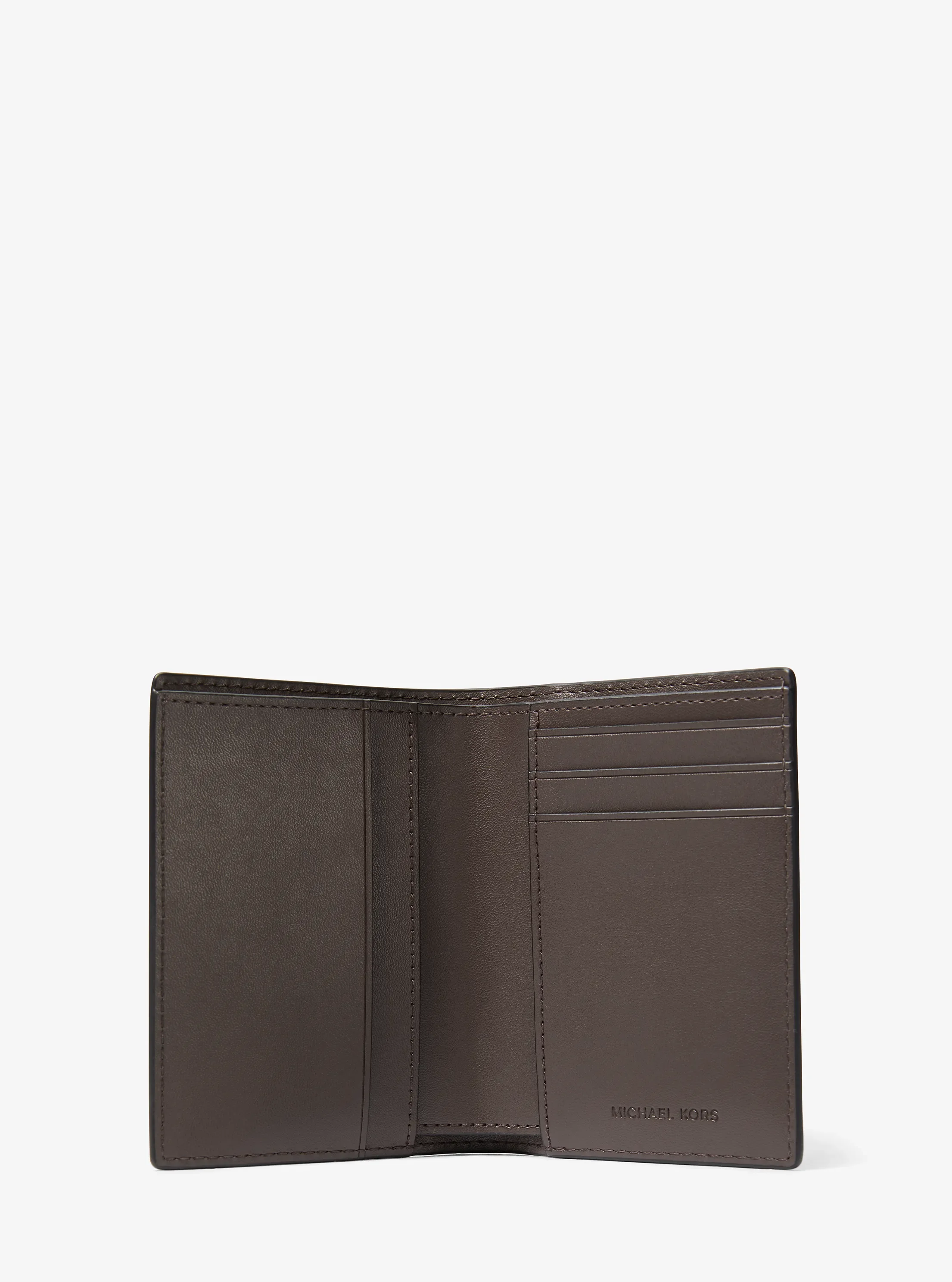 Мужские кошельки Michael Kors Hudson Leather Folio Card Case — фото 2
