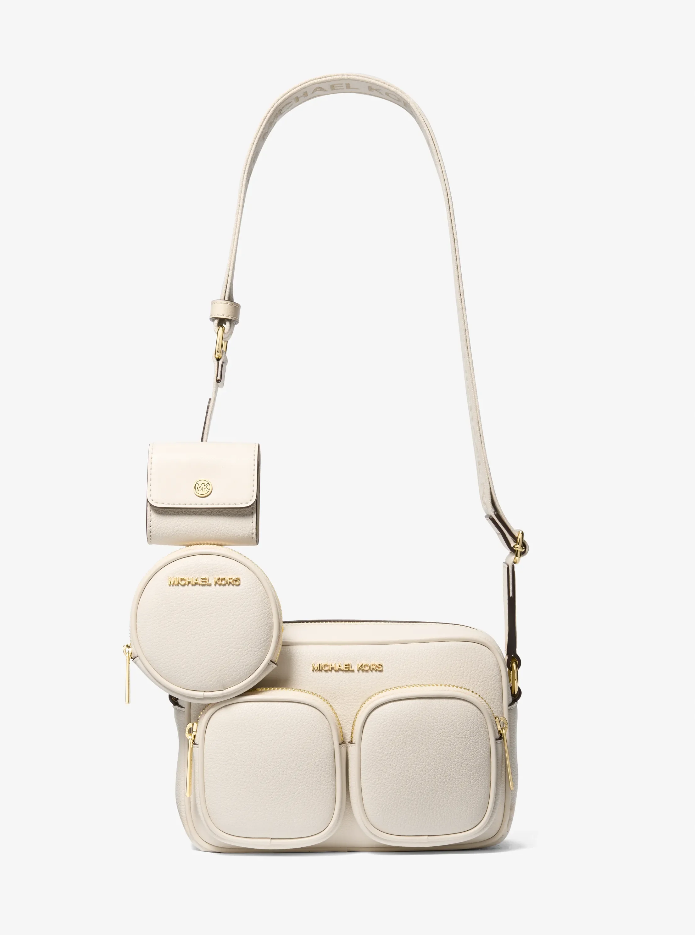 Сумки Michael Kors Jet Set Travel Medium Leather Messenger