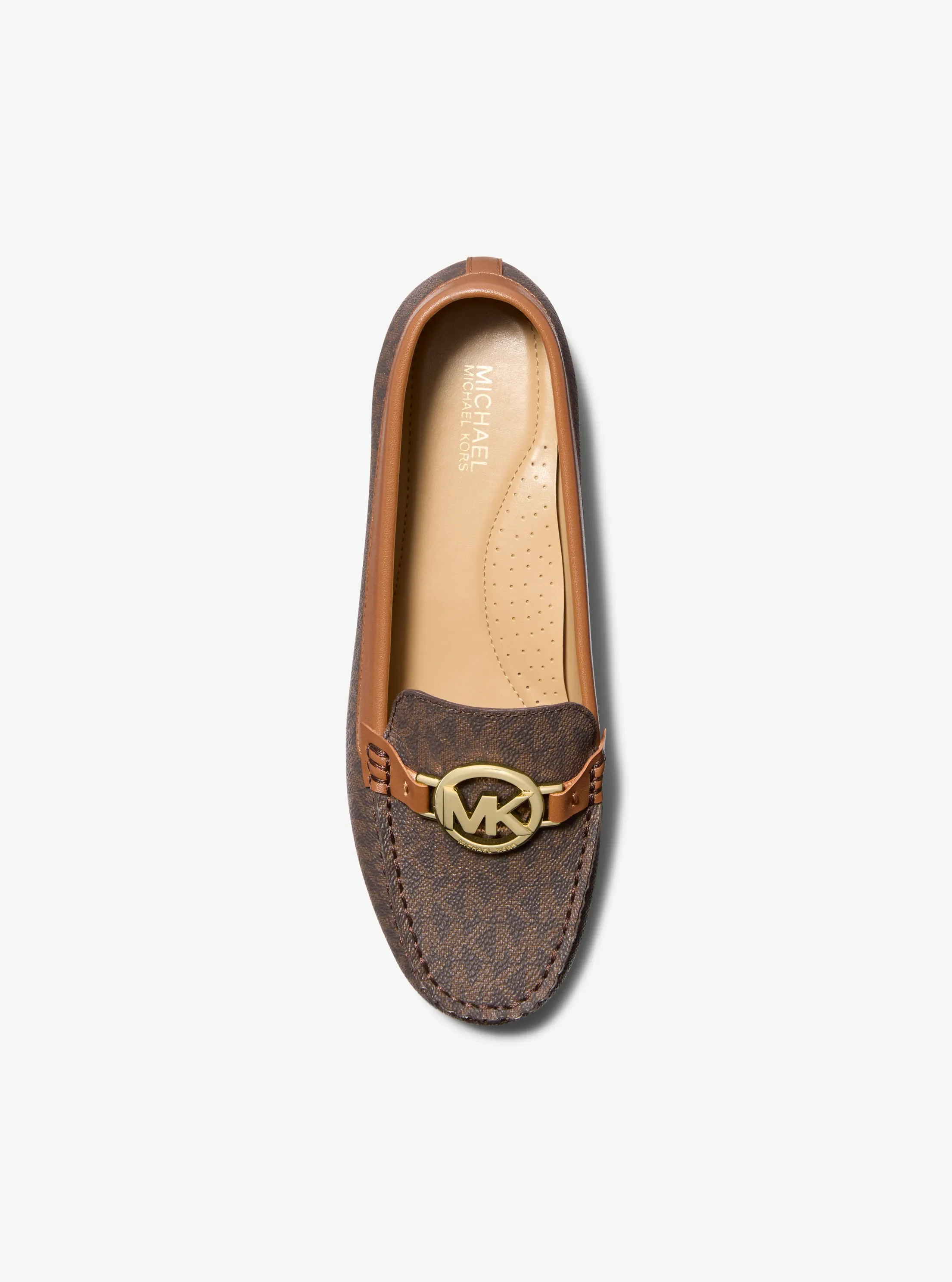 Мокасины Michael Kors Fulton Signature Logo Moccasin, цвет: Коричневый — фото 3