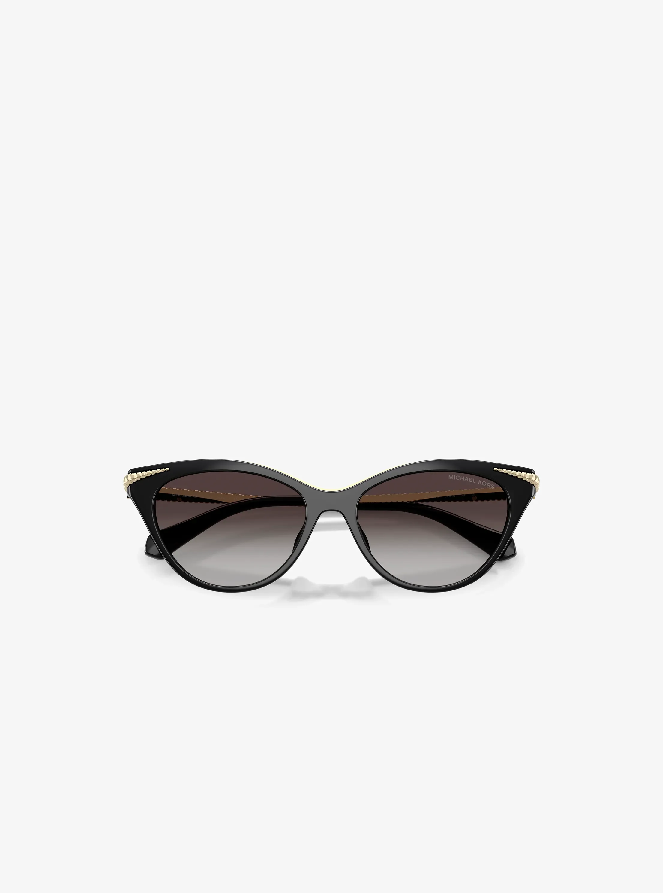 Женские солнцезащитные очки Michael Kors Lucerne Sunglasses, цвет: Чёрный — фото 5