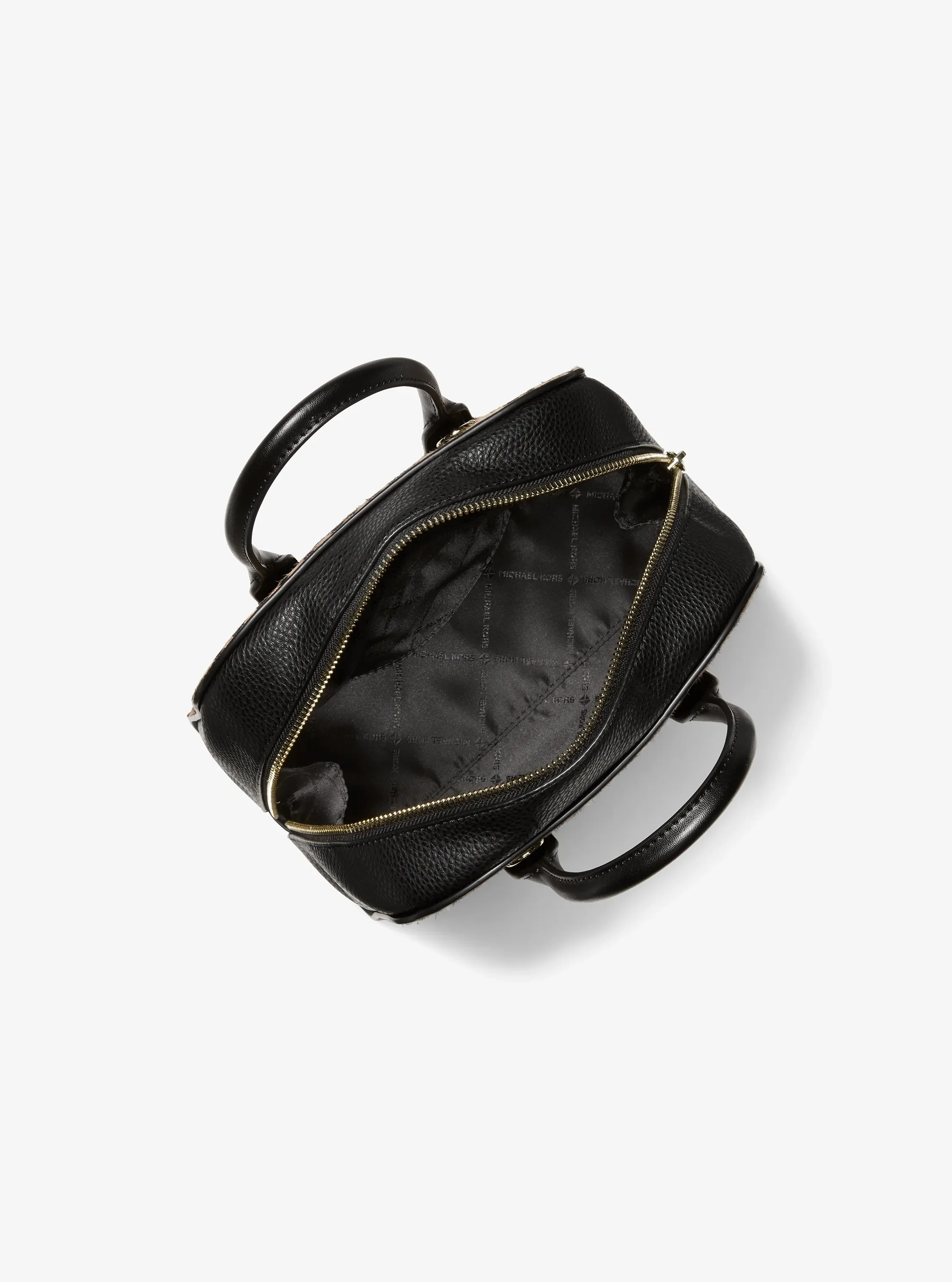 Сумка Michael Kors Ashton Small Leopard Print Calf Hair Messenger, цвет: Верблюжий — фото 2
