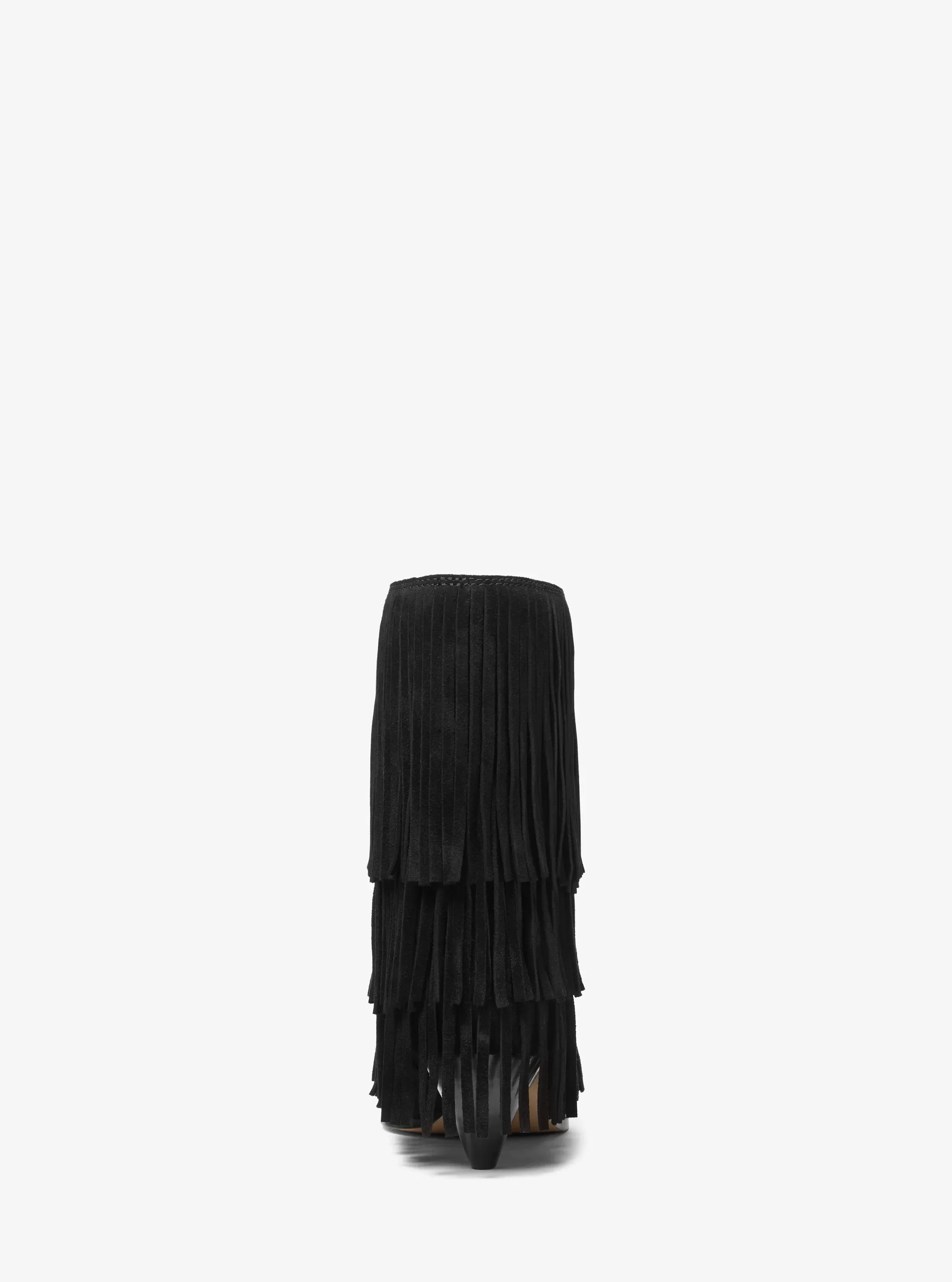 Ботинки Michael Kors Jayla Suede Fringed Ankle Boot, цвет: Чёрный — фото 3