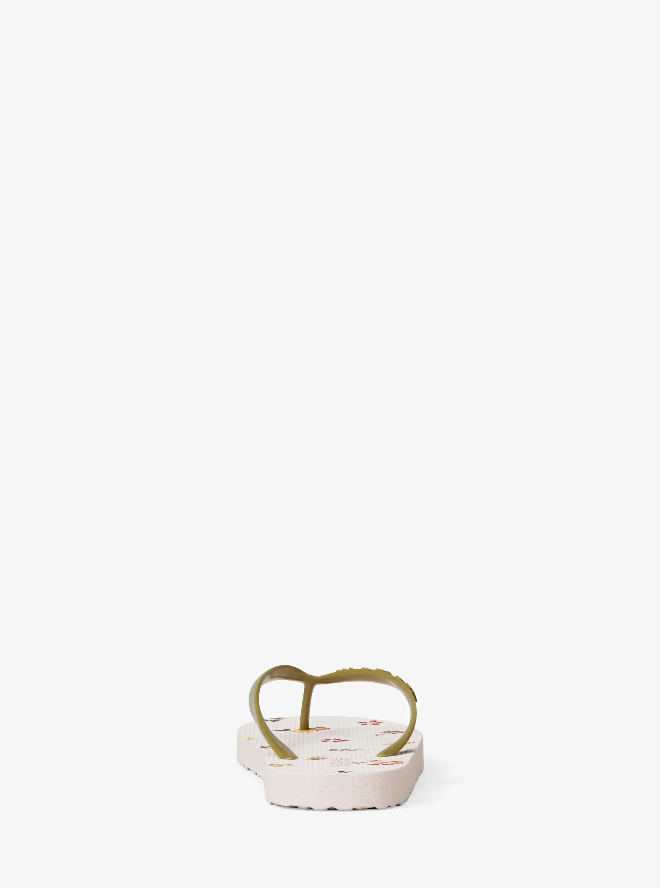 Сандалии Michael Kors Floral Printed Flip Flop, цвет: Кремовый разноцветный — фото 4