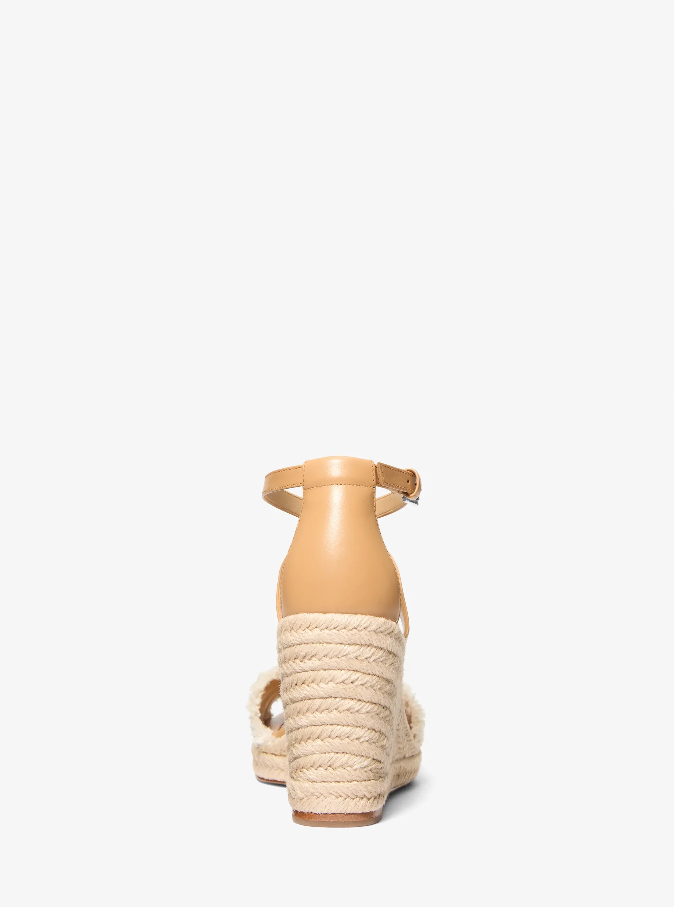 Сандалии Michael Kors Mandy Linen Wedge Sandal, цвет: Натуральный бежевый — фото 3