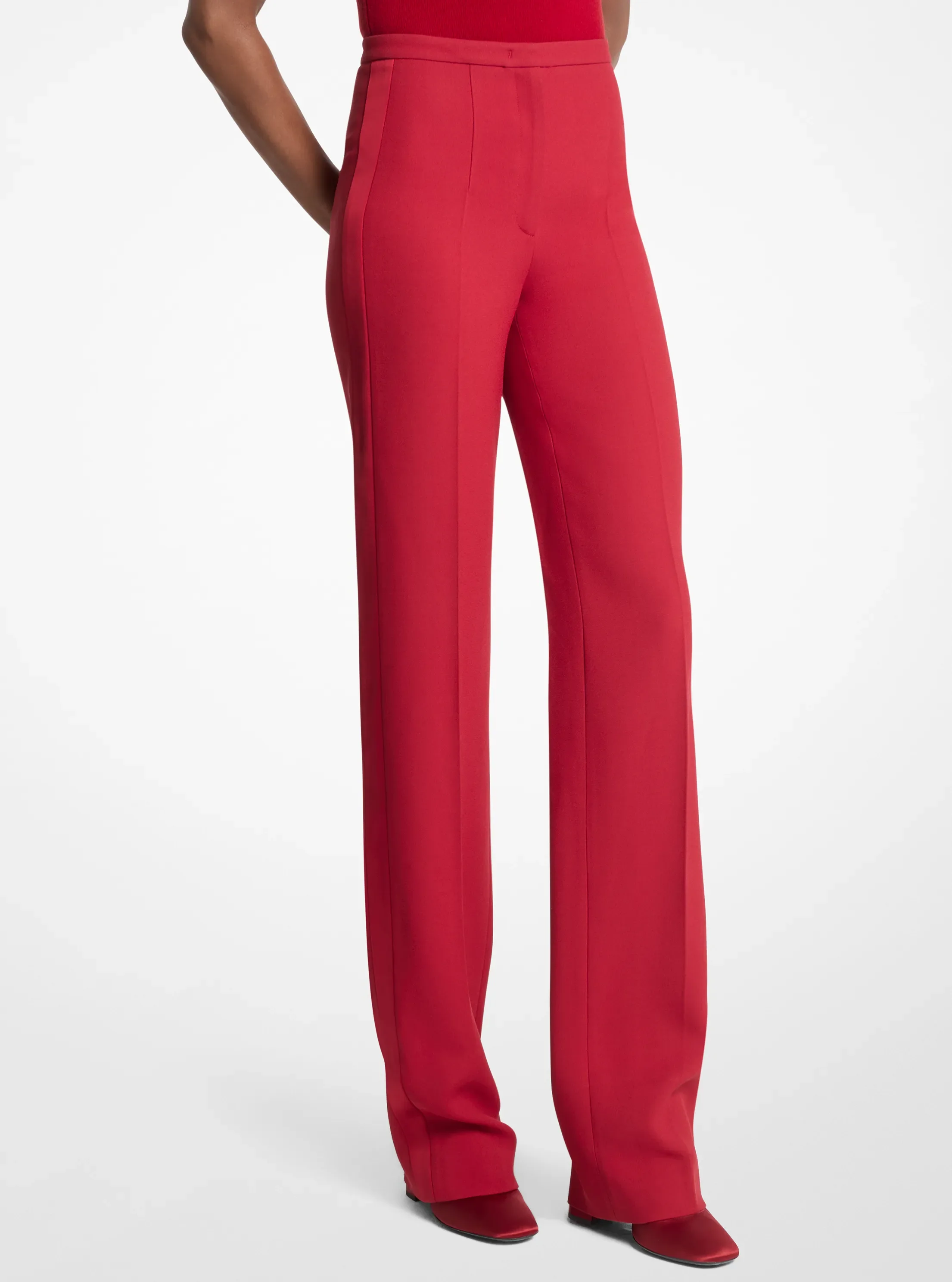 Женские брюки Michael Kors Agyness Double Crepe Sablé Tuxedo Trousers