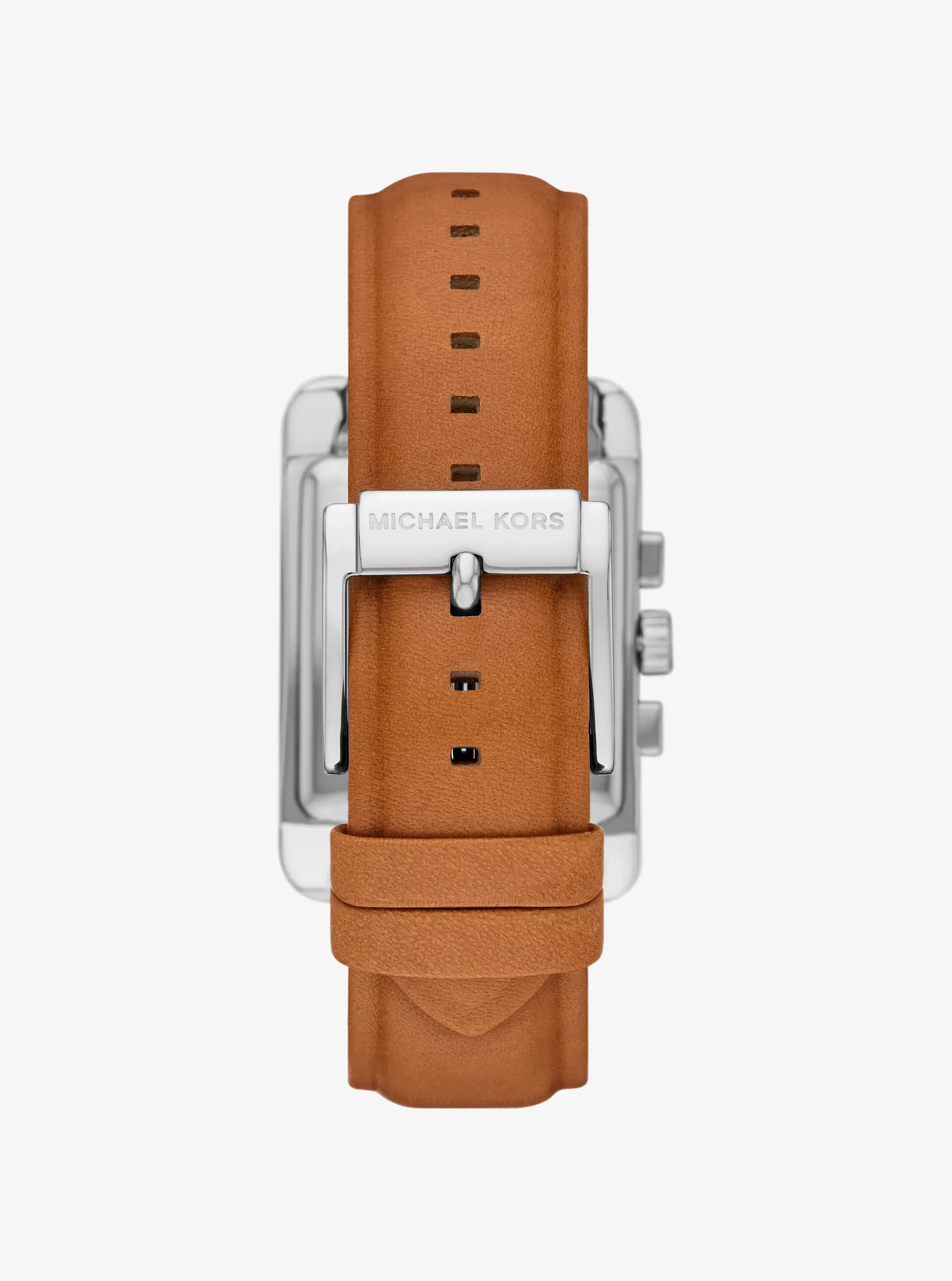 Часы Michael Kors Monroe Silver-Tone and Leather Watch, цвет: Серебряный — фото 3