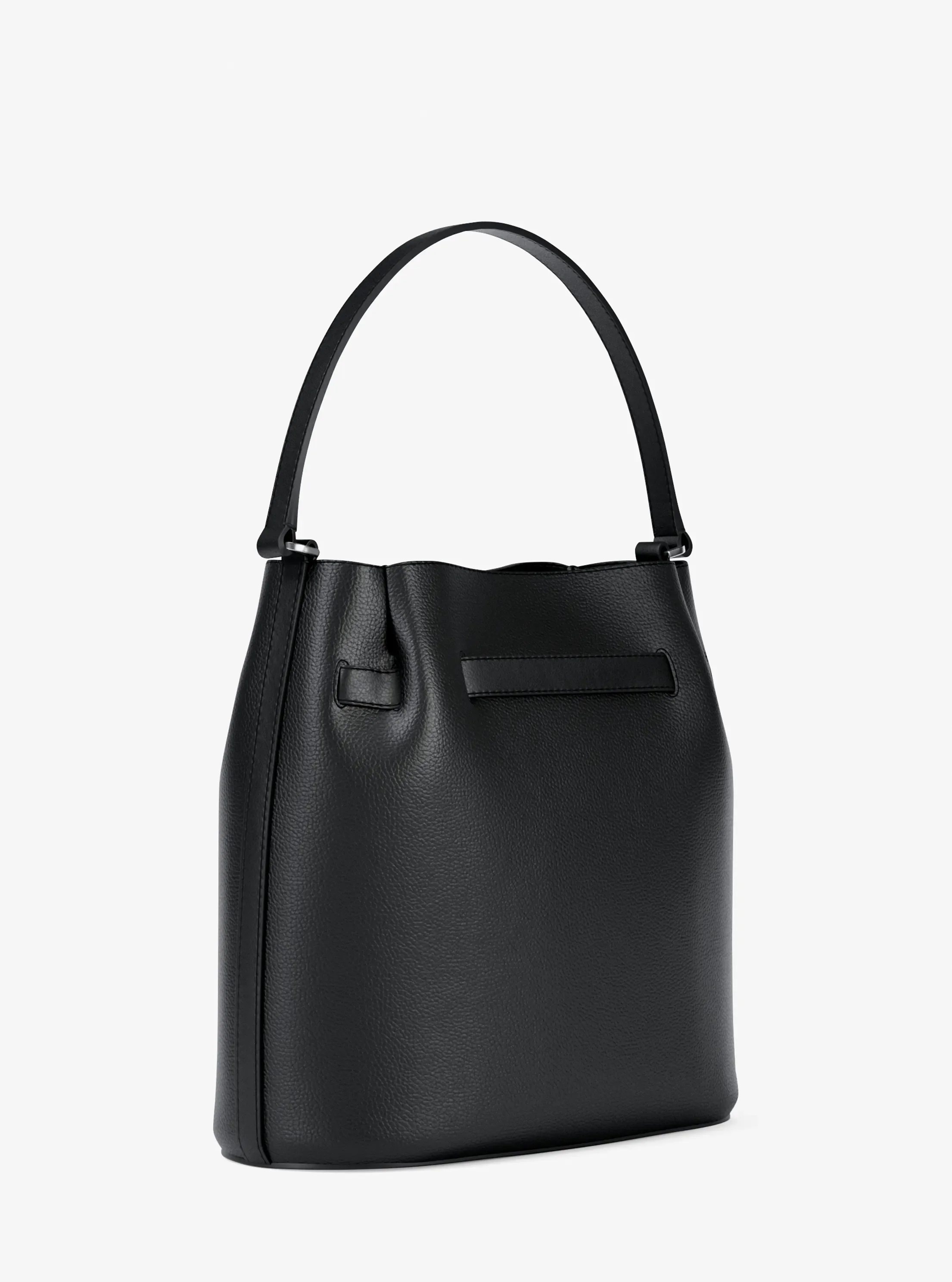 Michael Kors Carson Medium Pebbled Leather Convertible Bucket Crossbody Bag — фото 3