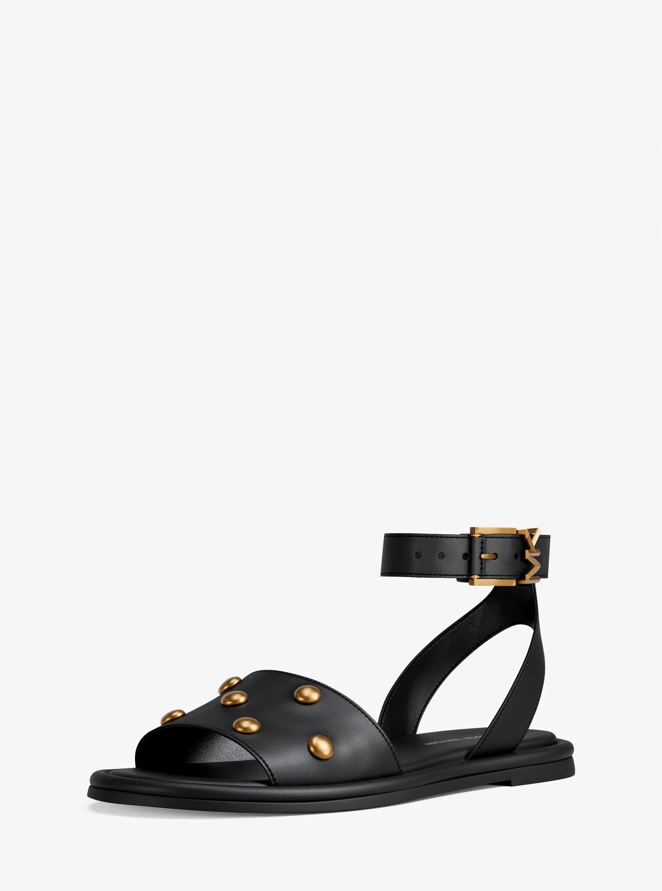 Женские сандалии Michael Kors Rosetta Studded Leather Sandal, цвет: Чёрный — фото 7