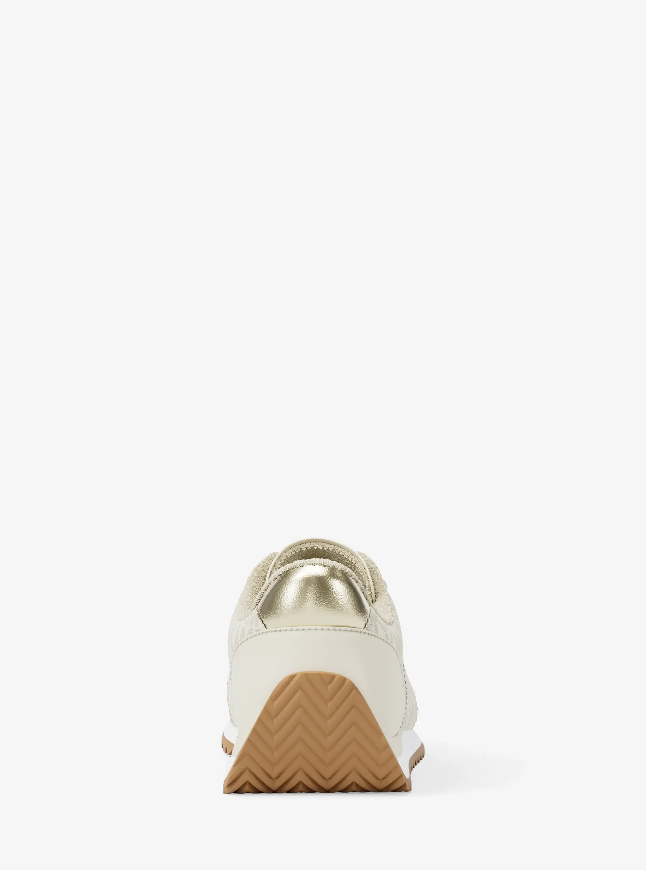 Женские кроссовки Michael Kors Rhodes Signature Logo Trainer, цвет: Ванильный — фото 4