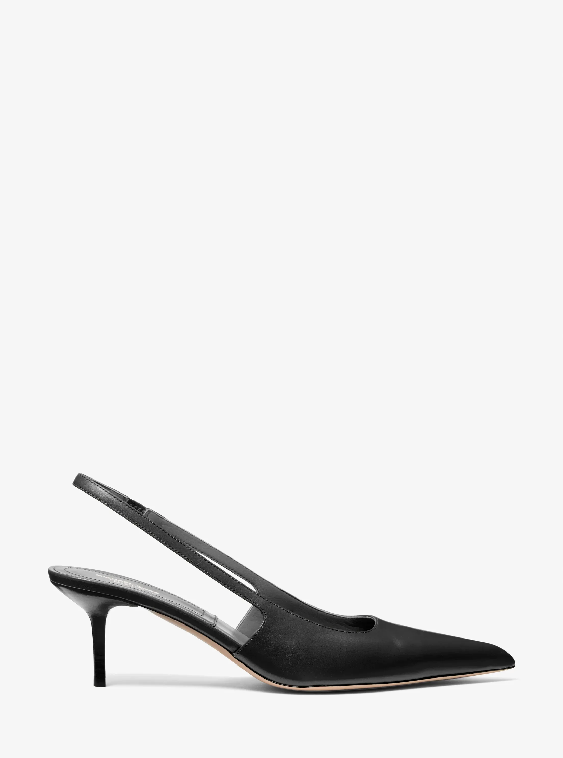Женские туфли Michael Kors Emma Leather Slingback Pump, цвет: Чёрный — фото 2