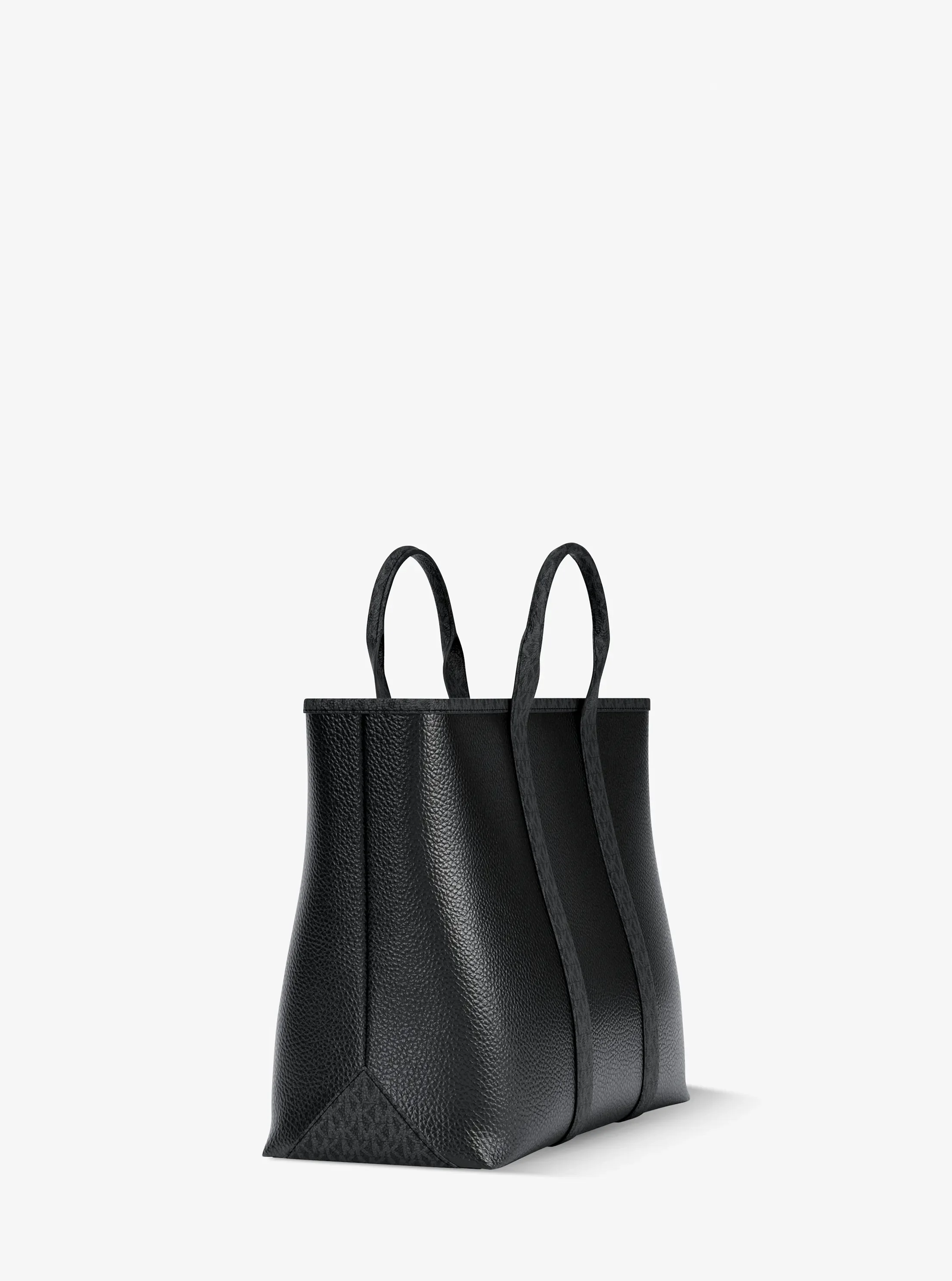 Сумка Michael Kors Cooper Medium Pebbled Leather and Signature Logo, цвет: Чёрный — фото 3