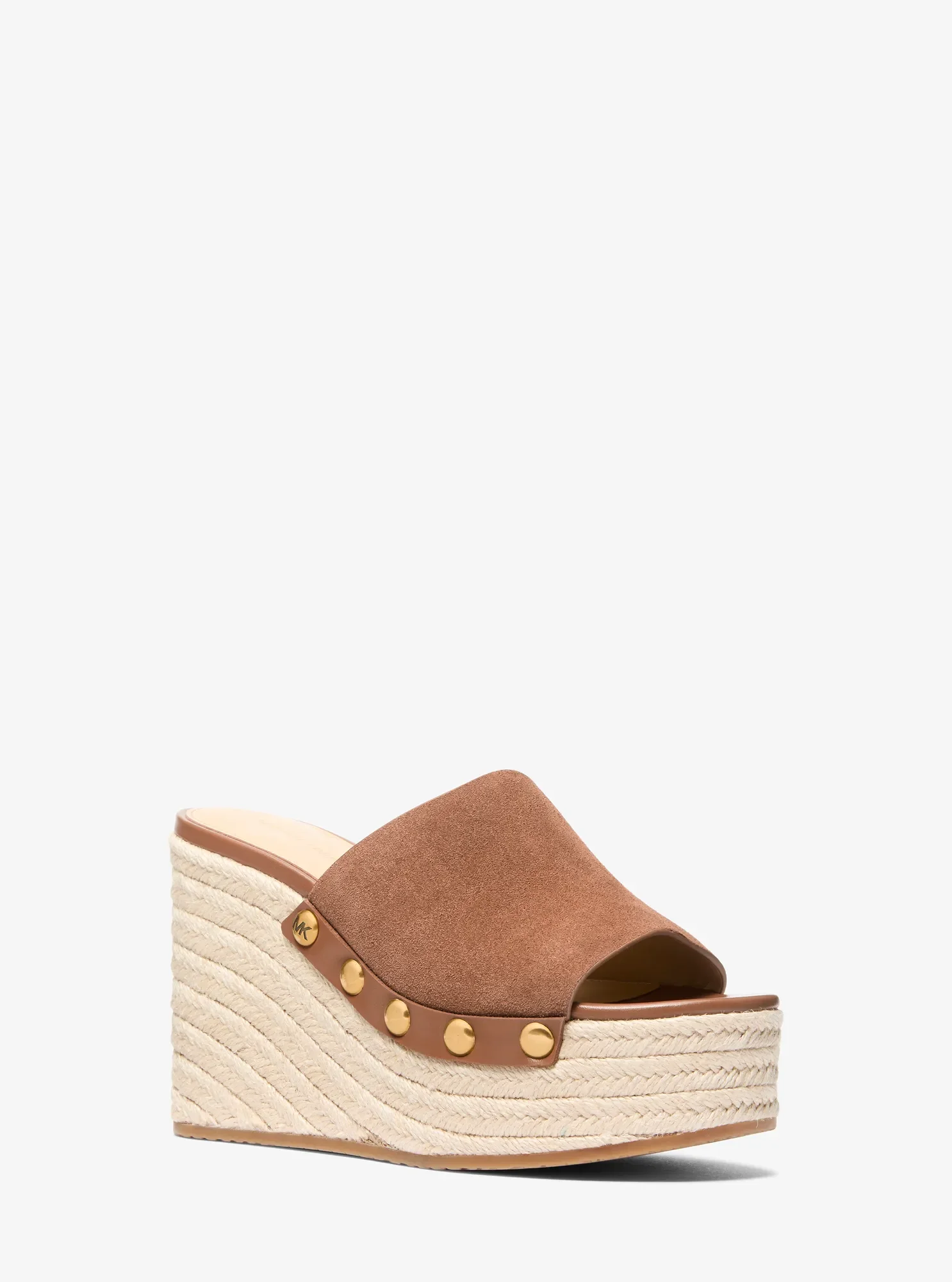 Женские сандалии Michael Kors Mayes Suede Wedge Sandal, цвет: Светло-коричневый